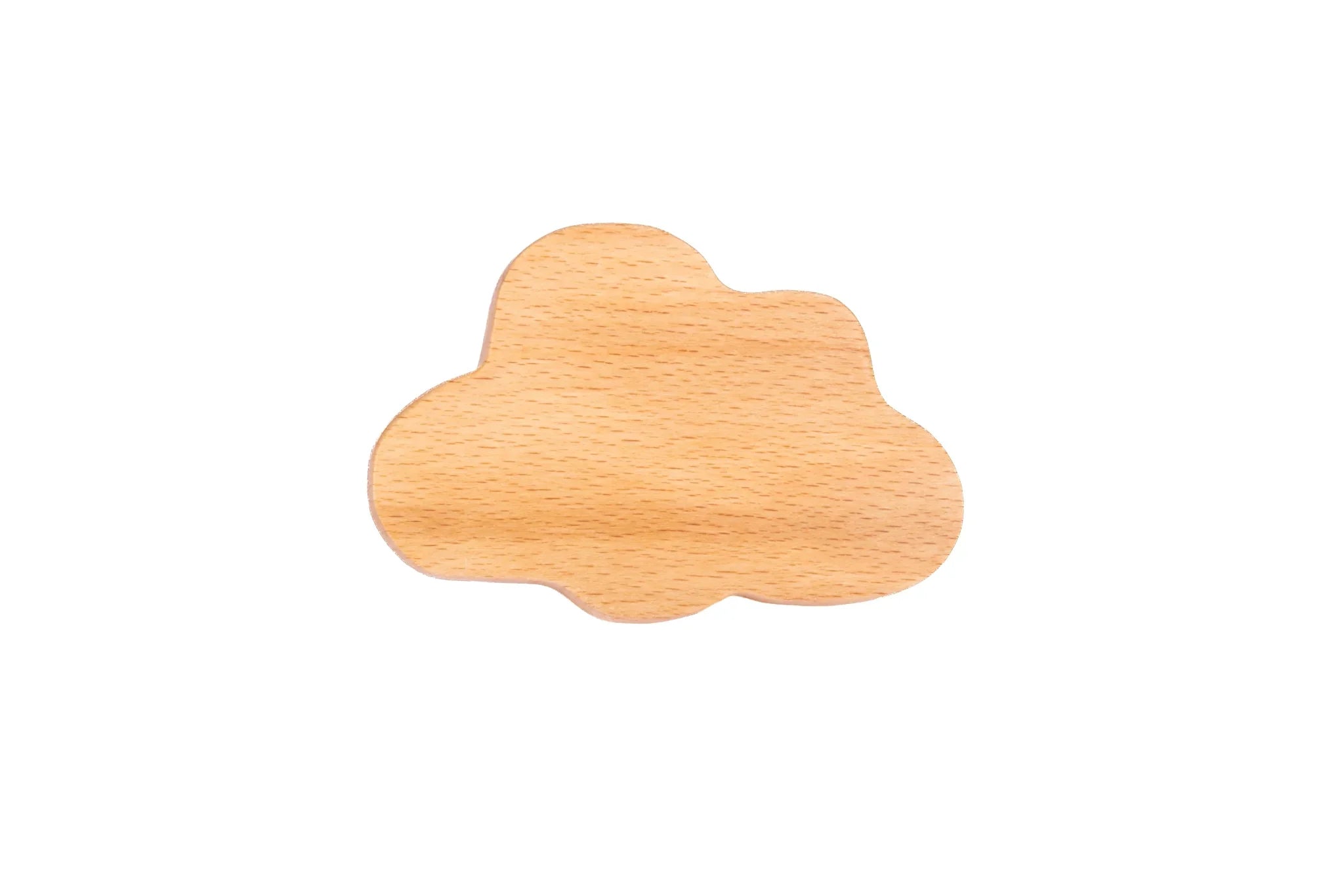 Mantara Cloud Hook W-0046 is a modern beech wood knob, ideal for kitchen drawers, dresser drawers.