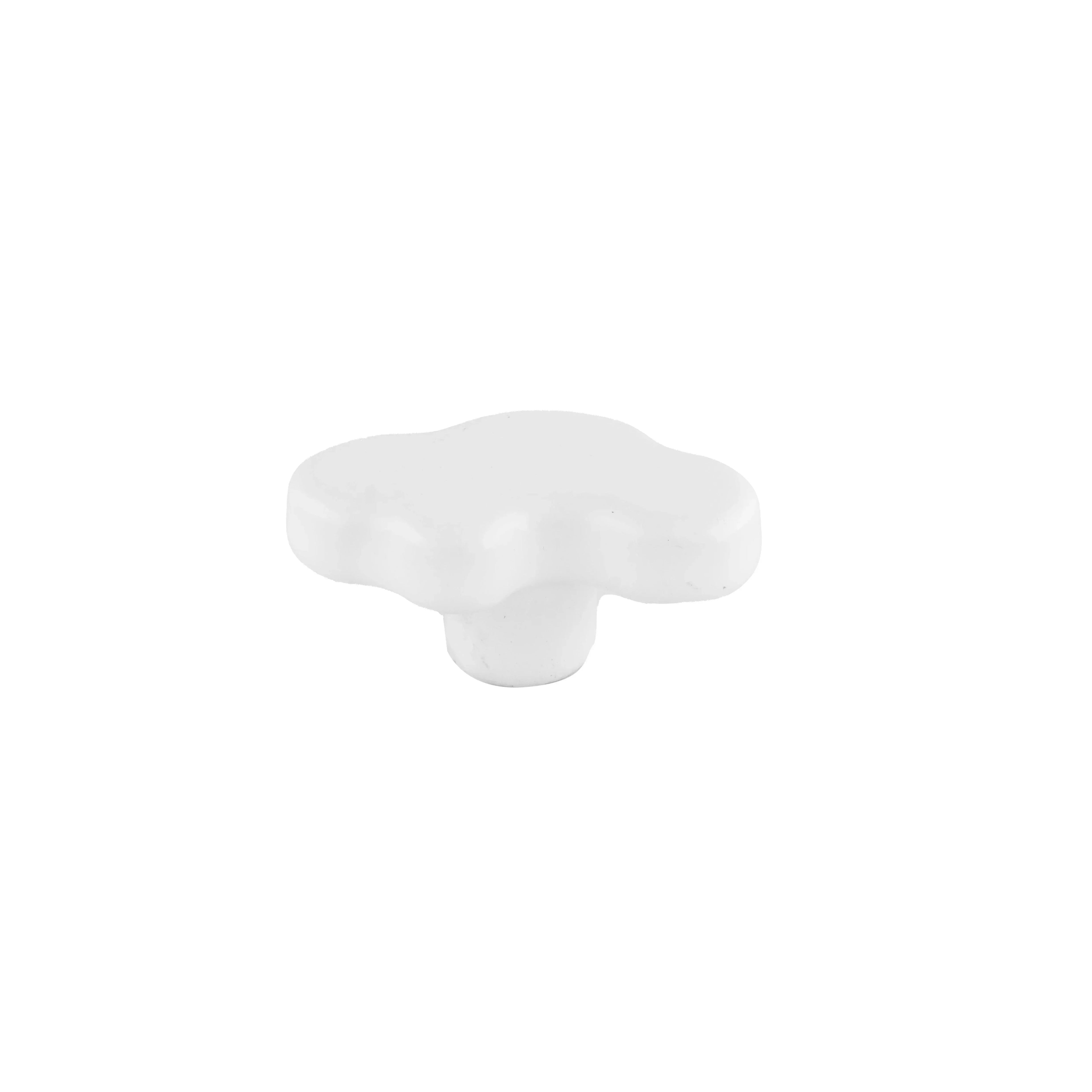 The Mantara CR-0003 Cloud Knob is a modern ceramic knob in white with a polished finish, ideal for drawers, cabinets, and wardrobes.