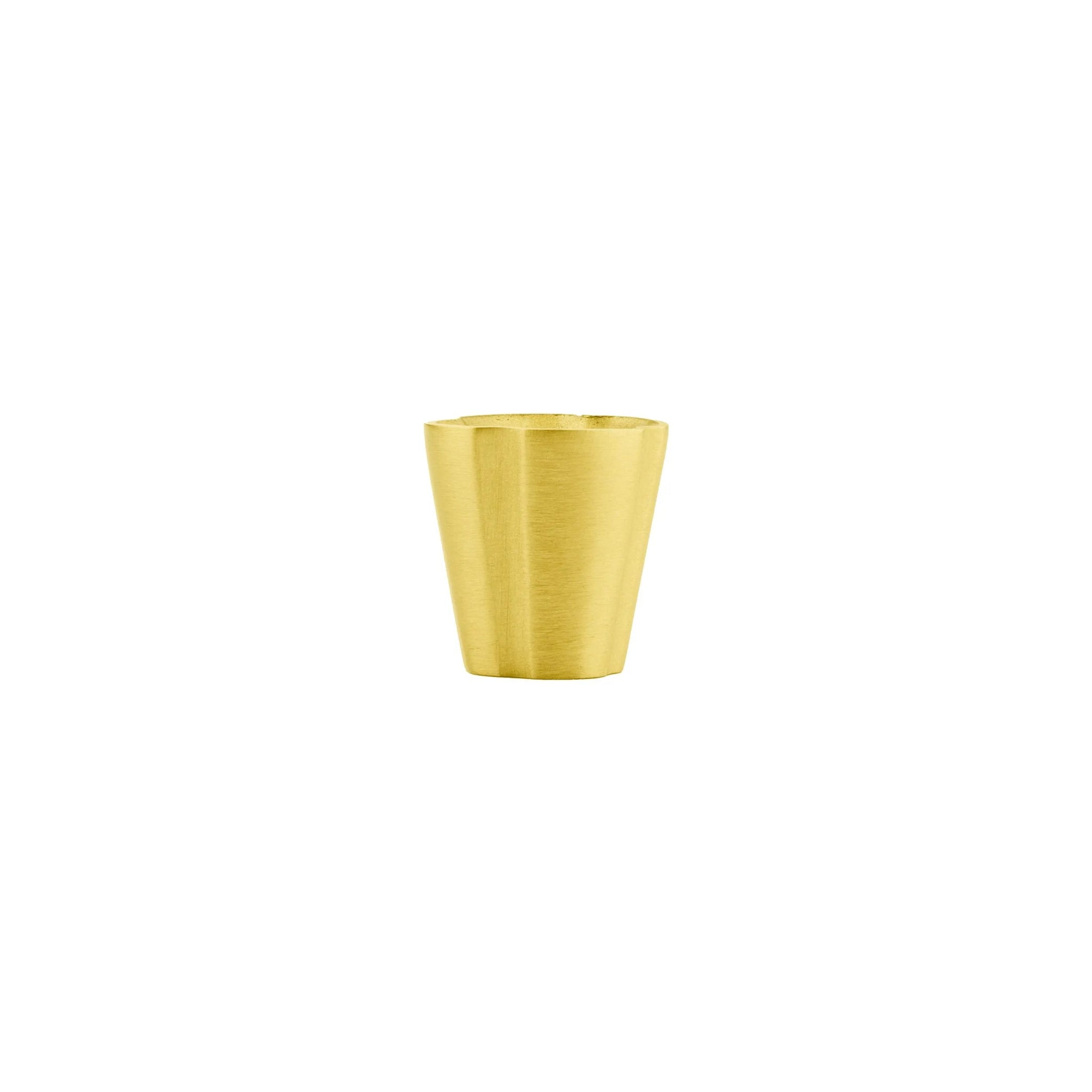 Clover knob B-0011, gold brushed, Dia23mm H20mm, for wardrobes, furniture & bathrooms by Mantara