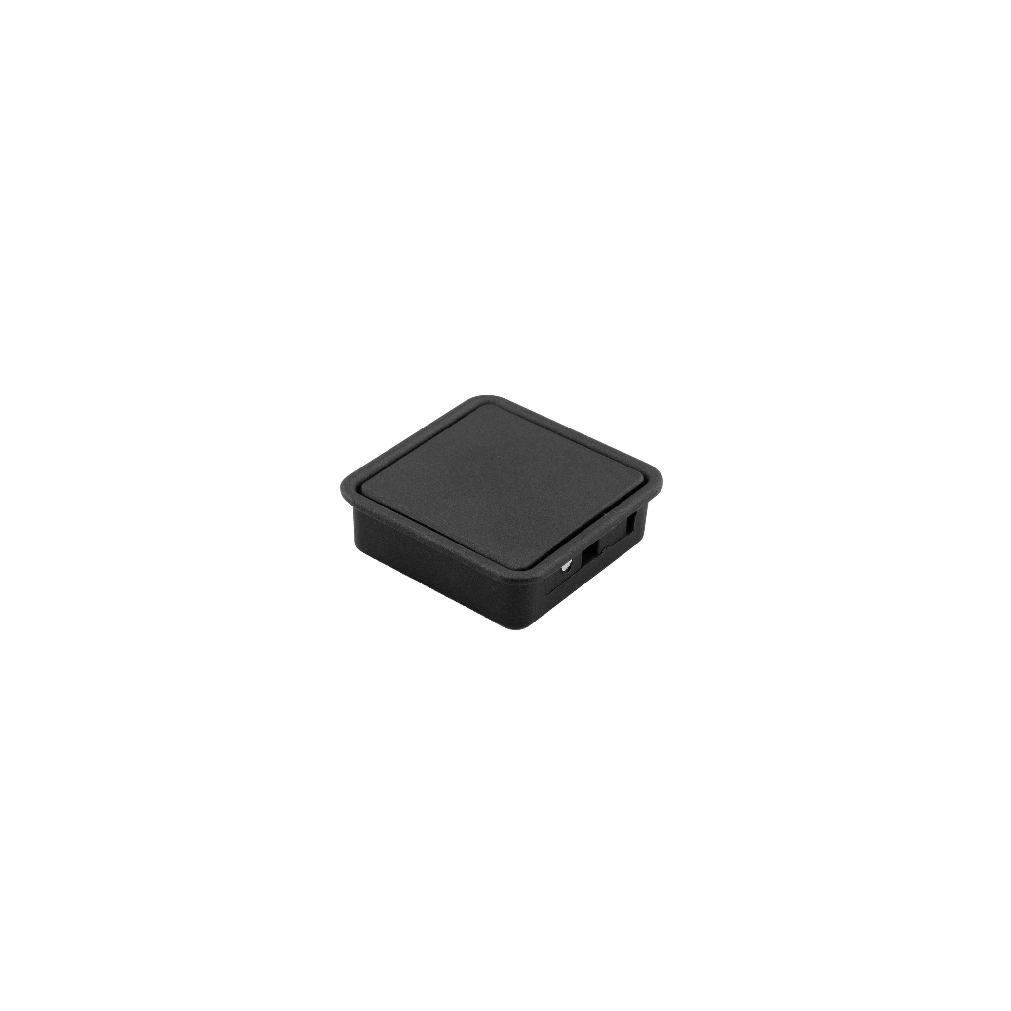 Mantara Concealed Square Handle Z-0009 is a modern zinc alloy knob in brushed black ideal for drawers,dresser drawers and hooks.