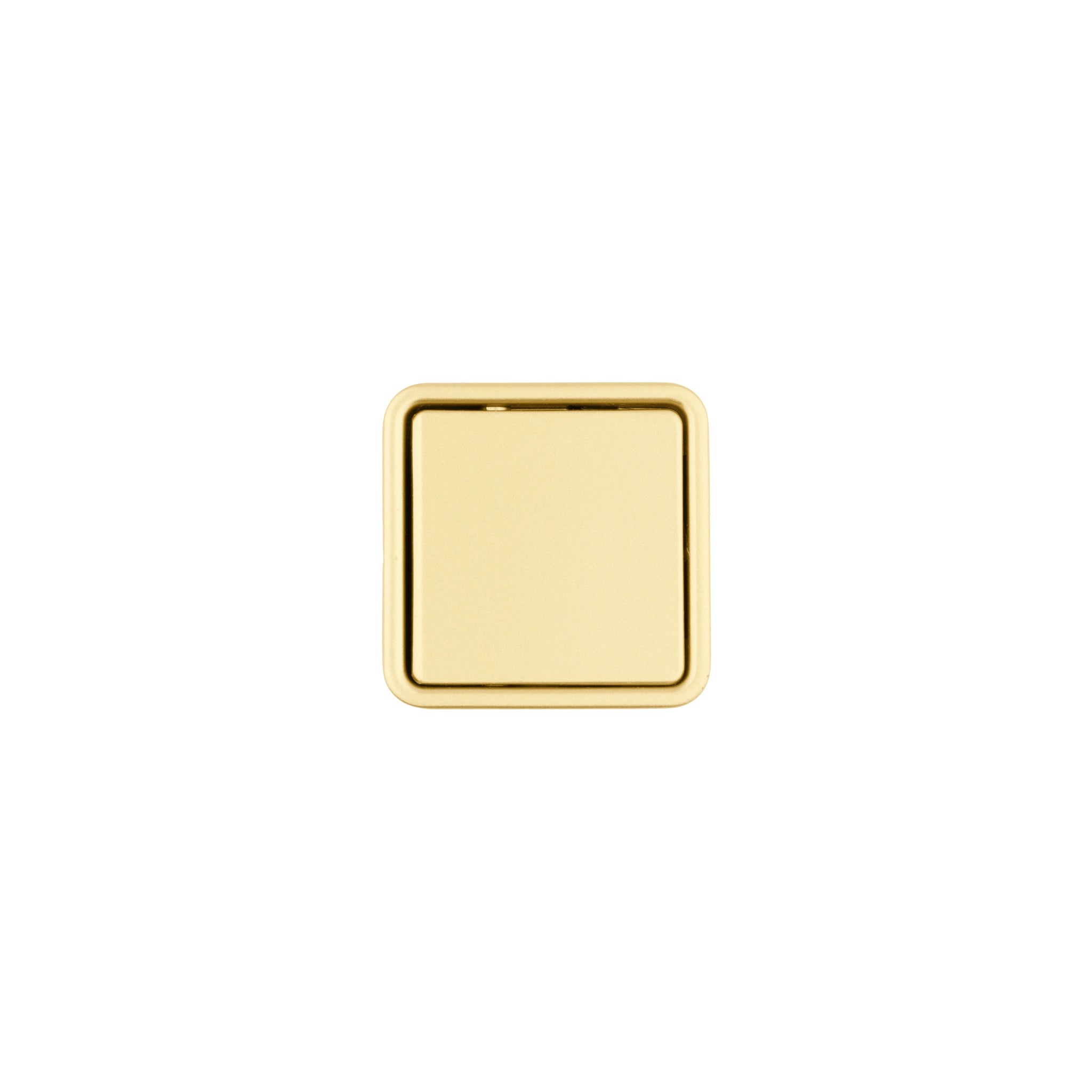 Mantara Concealed Square Handle Z-0009 is a modern zinc alloy knob in brushed gold ideal for drawers,dresser drawers and hooks.