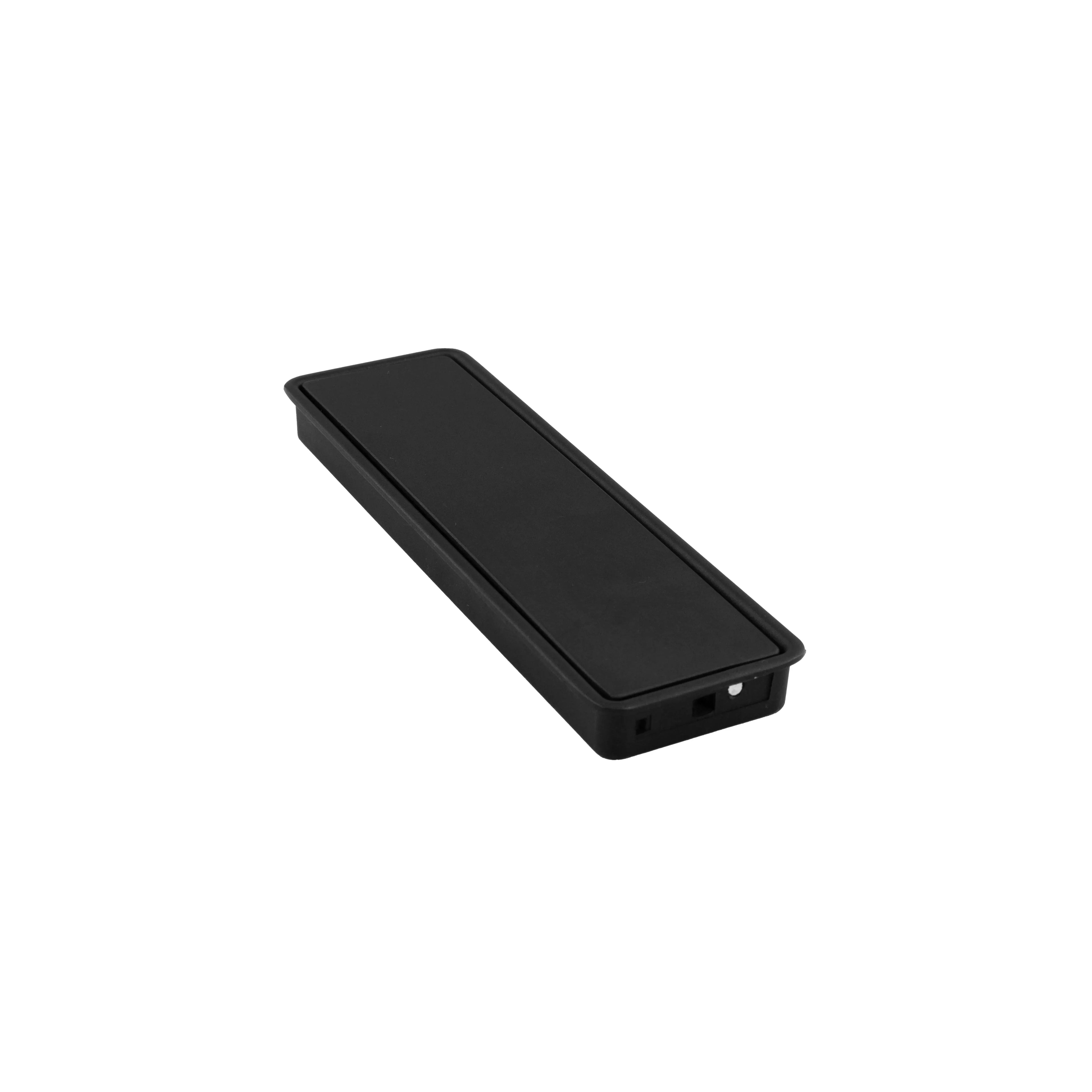 Mantara Concealed Square Handle Z-0009 is a modern zinc alloy handle in brushed black, ideal for drawers and hooks.