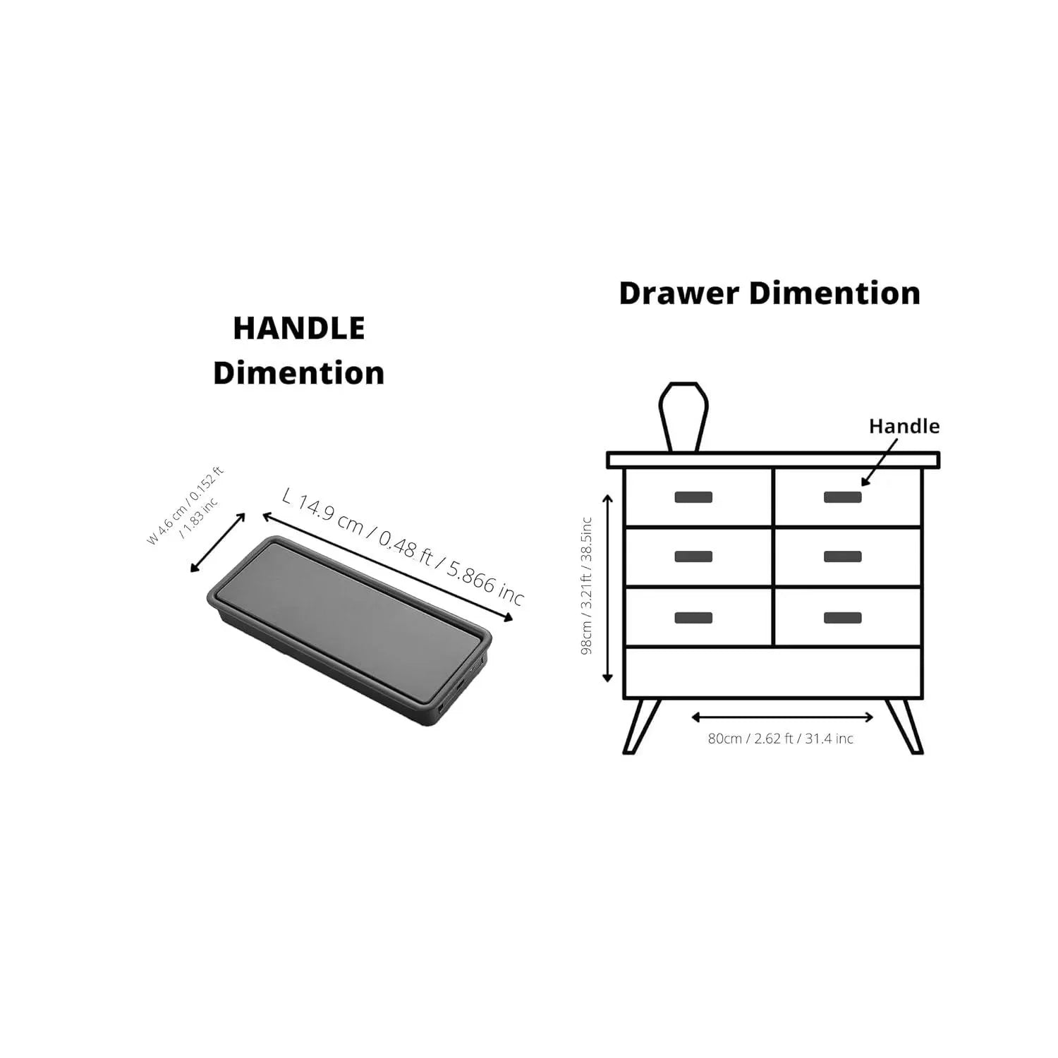 Mantara Concealed Square Handle Z-0009 is a modern zinc alloy handle in brushed black, ideal for drawers and hooks.