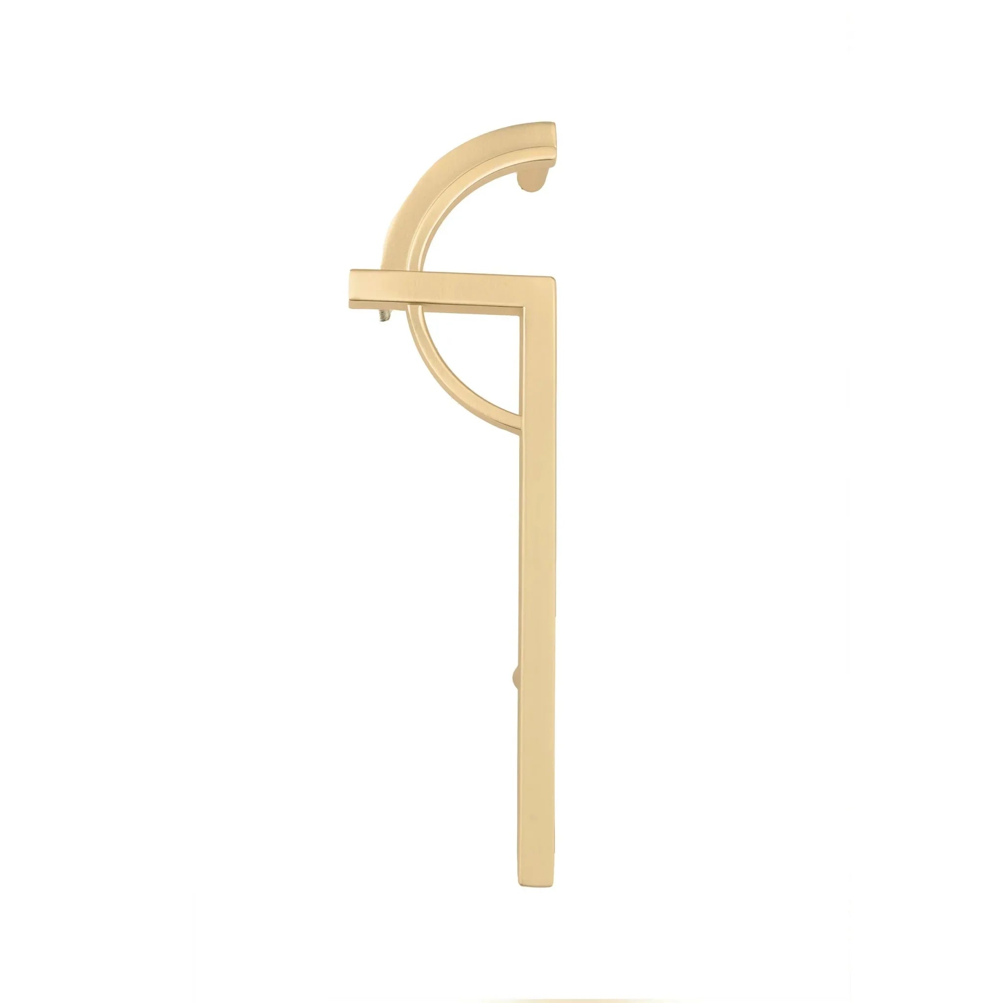 Mantara Contour Handle Pair Z-0008 is a modern zinc alloy handle in matte gold, ideal for doors and cupboards.