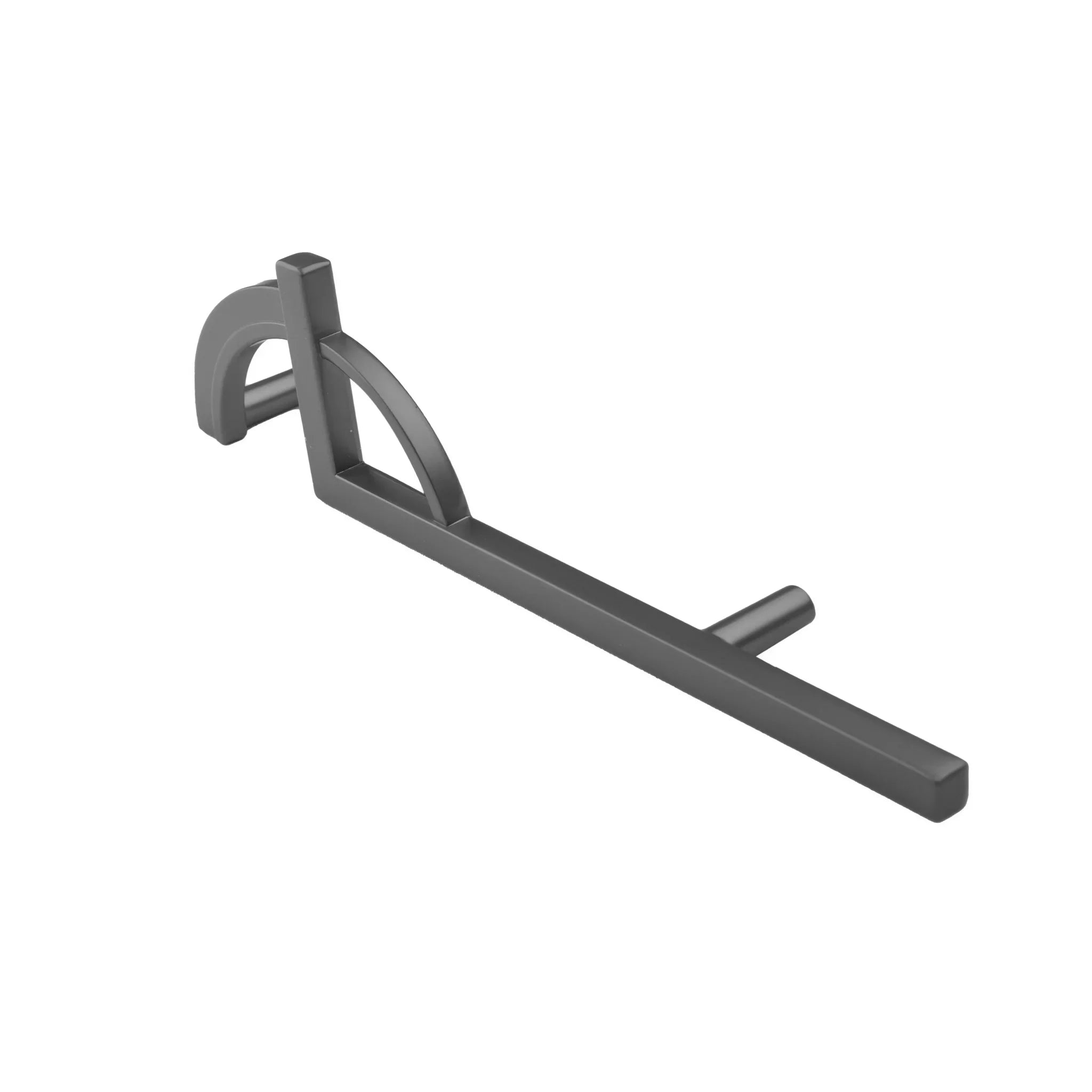Mantara Contour Handle Pair Z-0008 is a modern zinc alloy handle in matte black ideal for doors and cupboards.