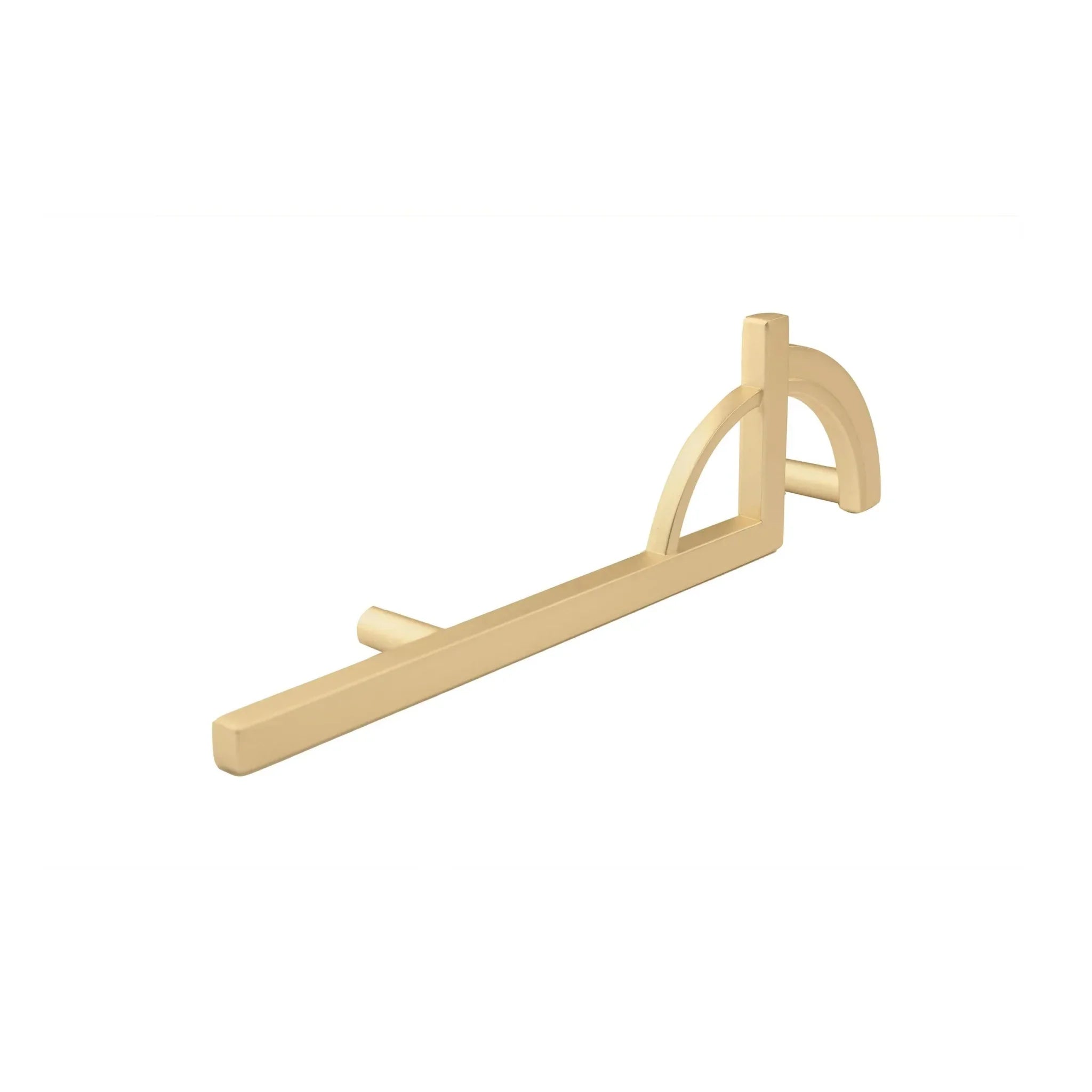 Mantara Contour Handle Pair Z-0008 is a modern zinc alloy handle in matte gold, ideal for doors and cupboards.