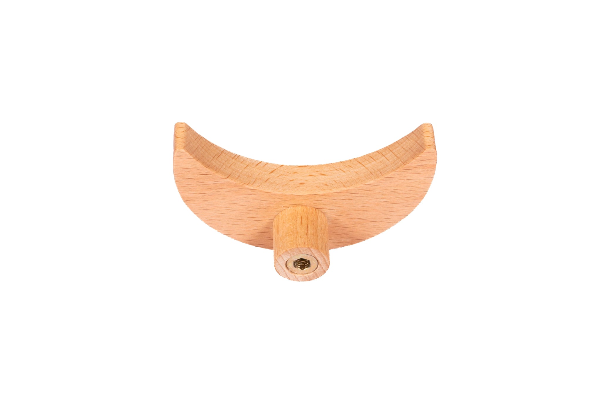 Mantara Crescent Moon Knob W-0046 is a modern beech wood knob, ideal for kitchen drawers, dresser drawers.