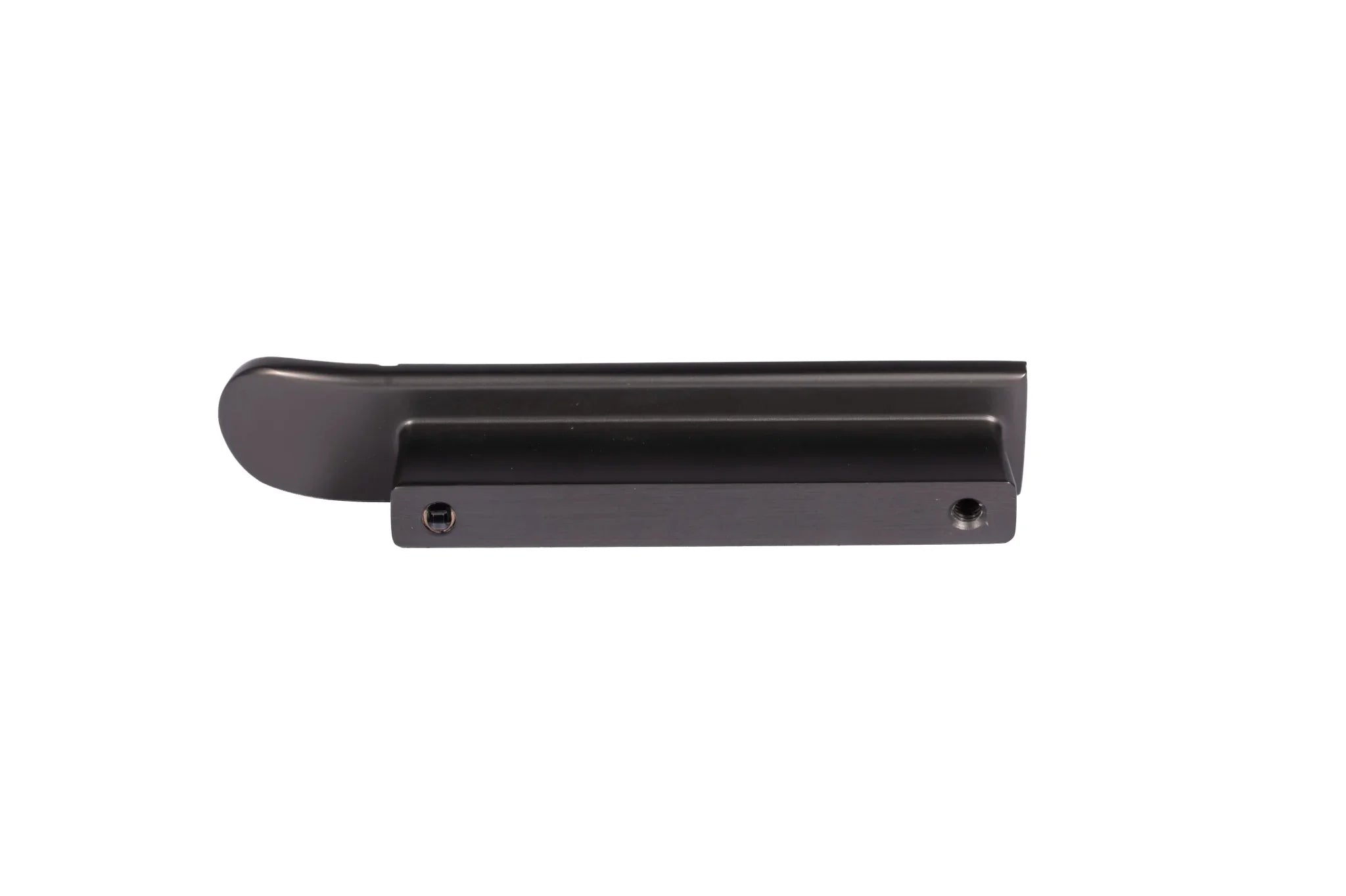 Mantara Darius Handle Z-0030 is a modern zinc handle in brushed Grey finish, ideal for kitchen and dresser drawers.