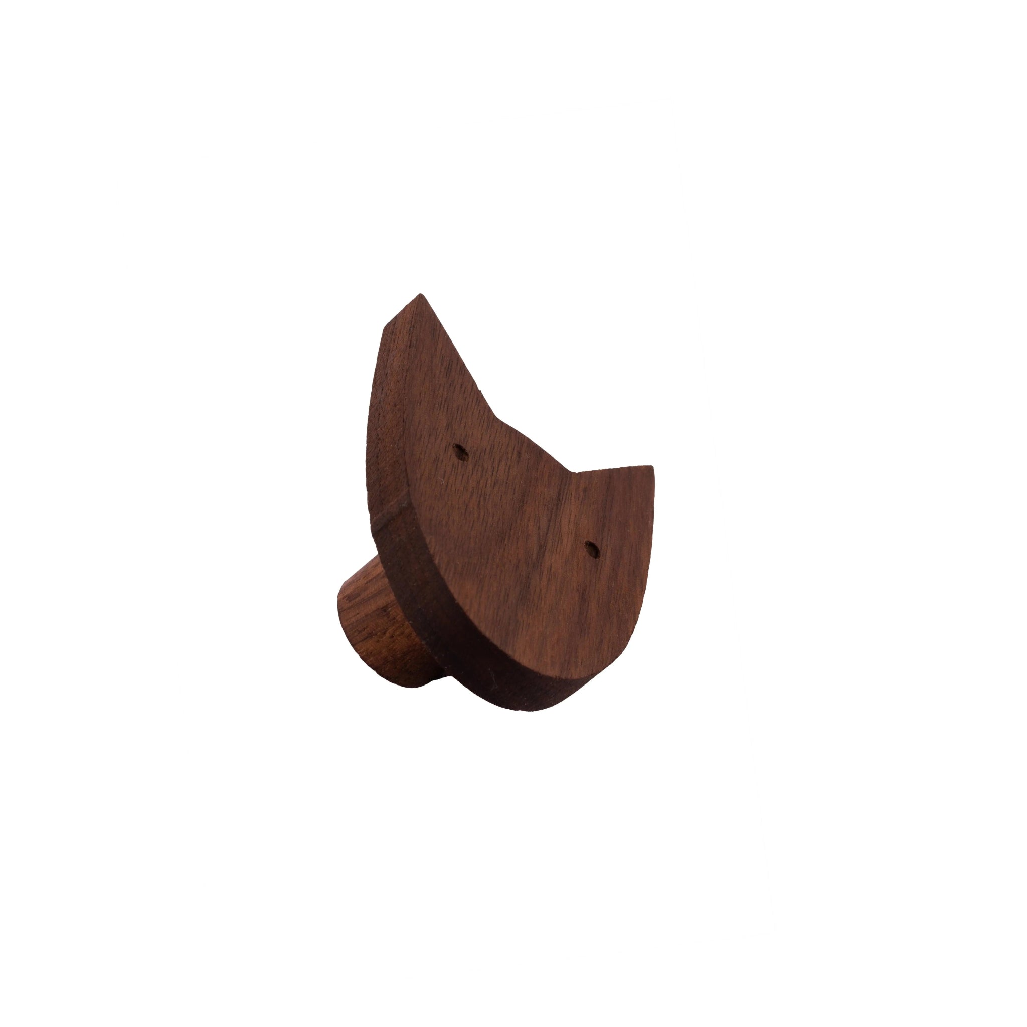 Mantara Dog Knob W-0024 is a modern walnut wooden knob/hook, ideal for kids’ rooms, drawers, and wardrobes.