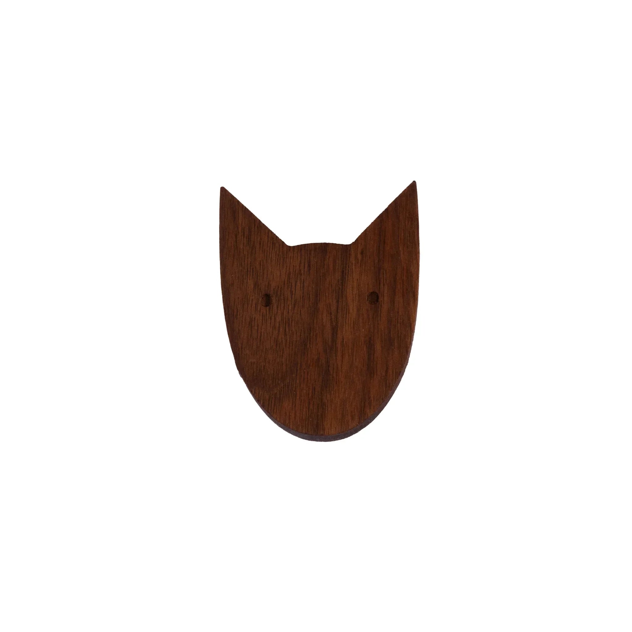 Mantara Dog Knob W-0024 is a modern walnut wooden knob/hook, ideal for kids’ rooms, drawers, and wardrobes.