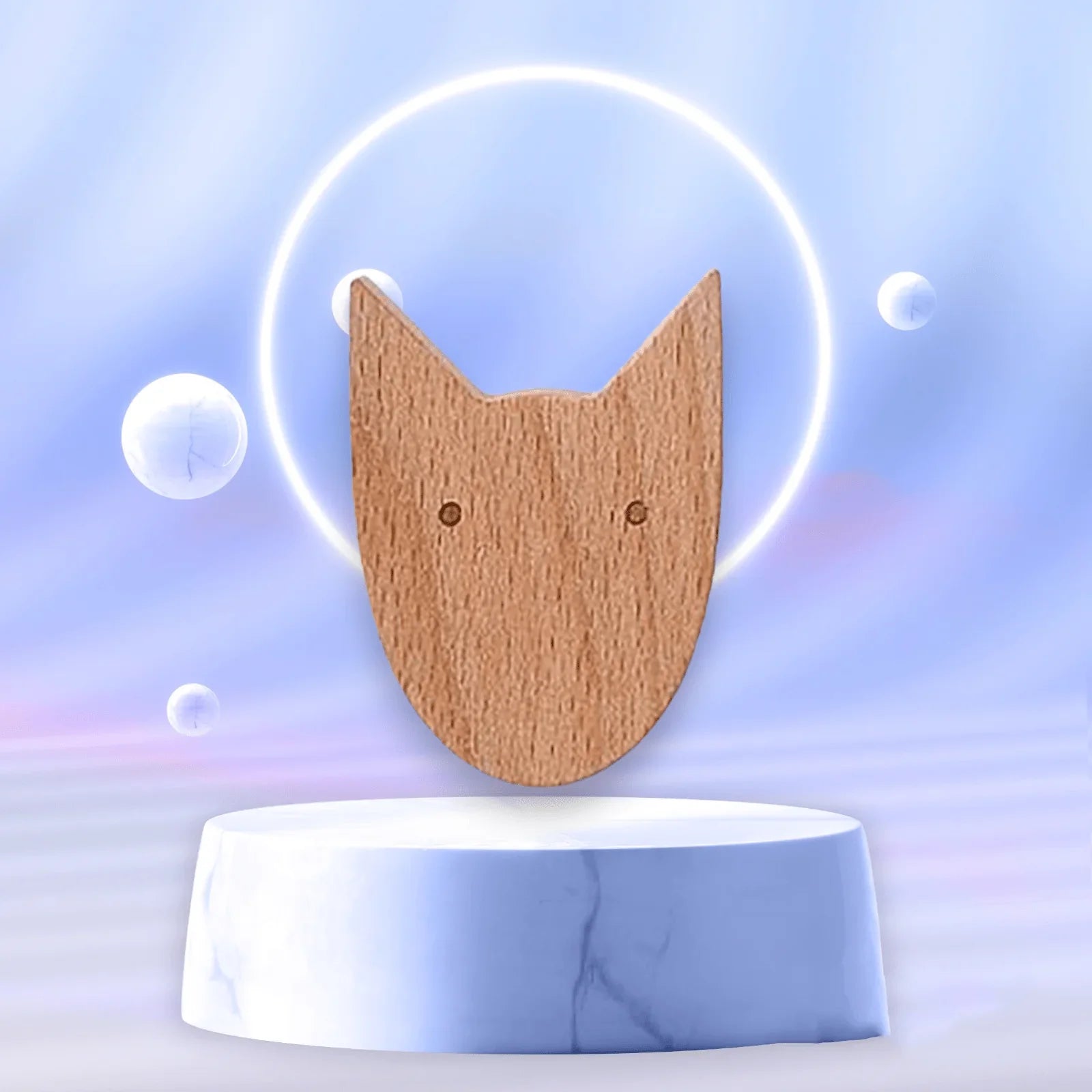 Mantara Dog Knob W-0024 is a modern beige wooden knob/hook, ideal for kids’ rooms, drawers, and wardrobes.