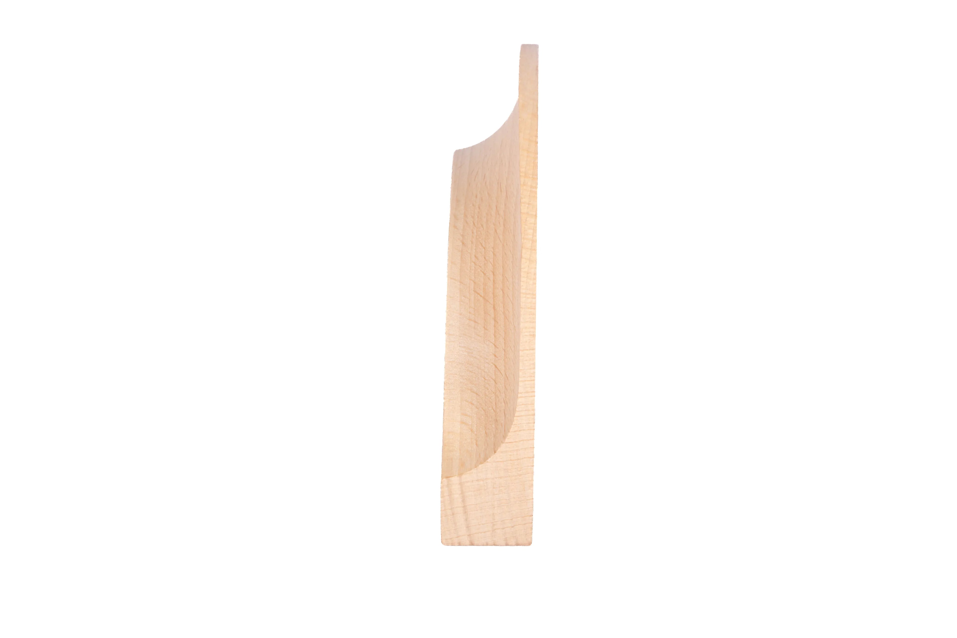 Mantara Samara Handle W-0051 is a modern beige wood handle, ideal for kitchen drawers, dresser drawers.
