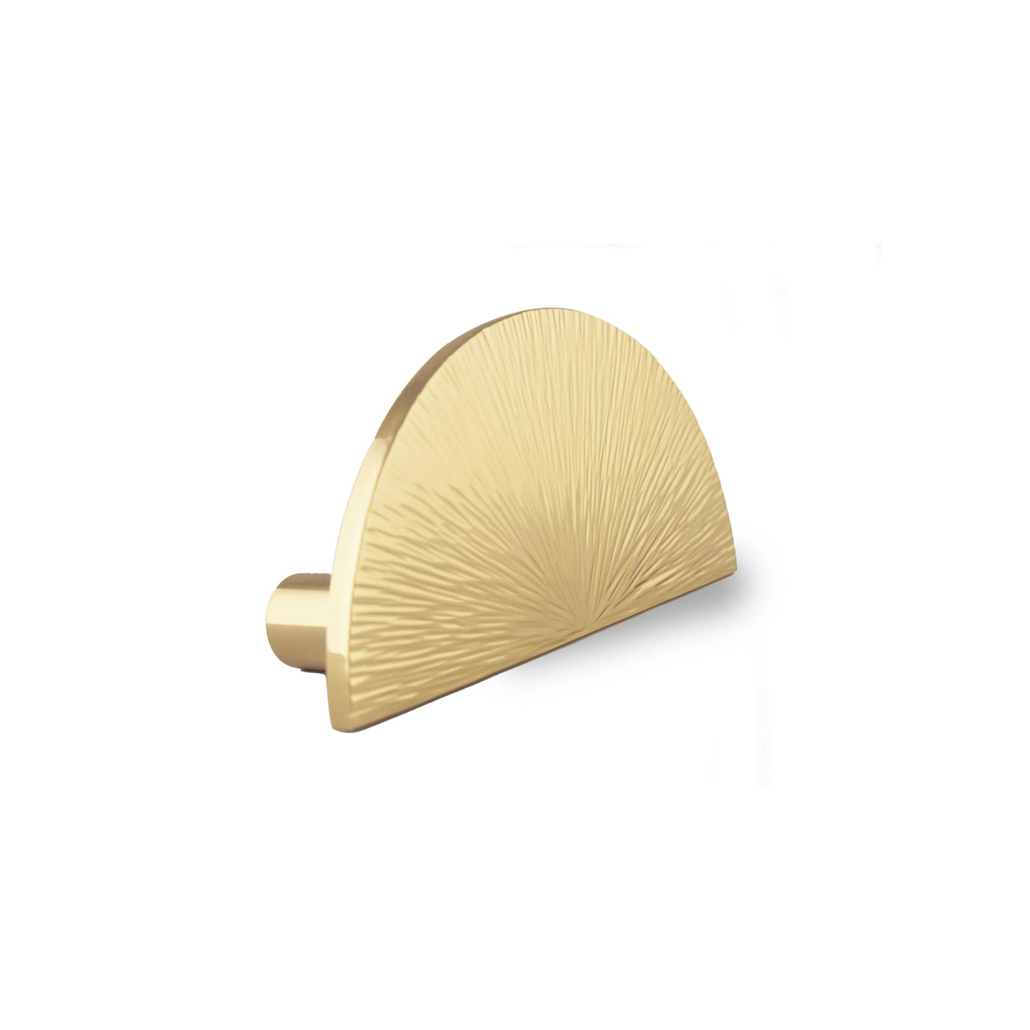 Mantara Eclipse Handle B-0103 is a modern polished brass handle in gold, perfect for doors, wardrobes, and drawers.