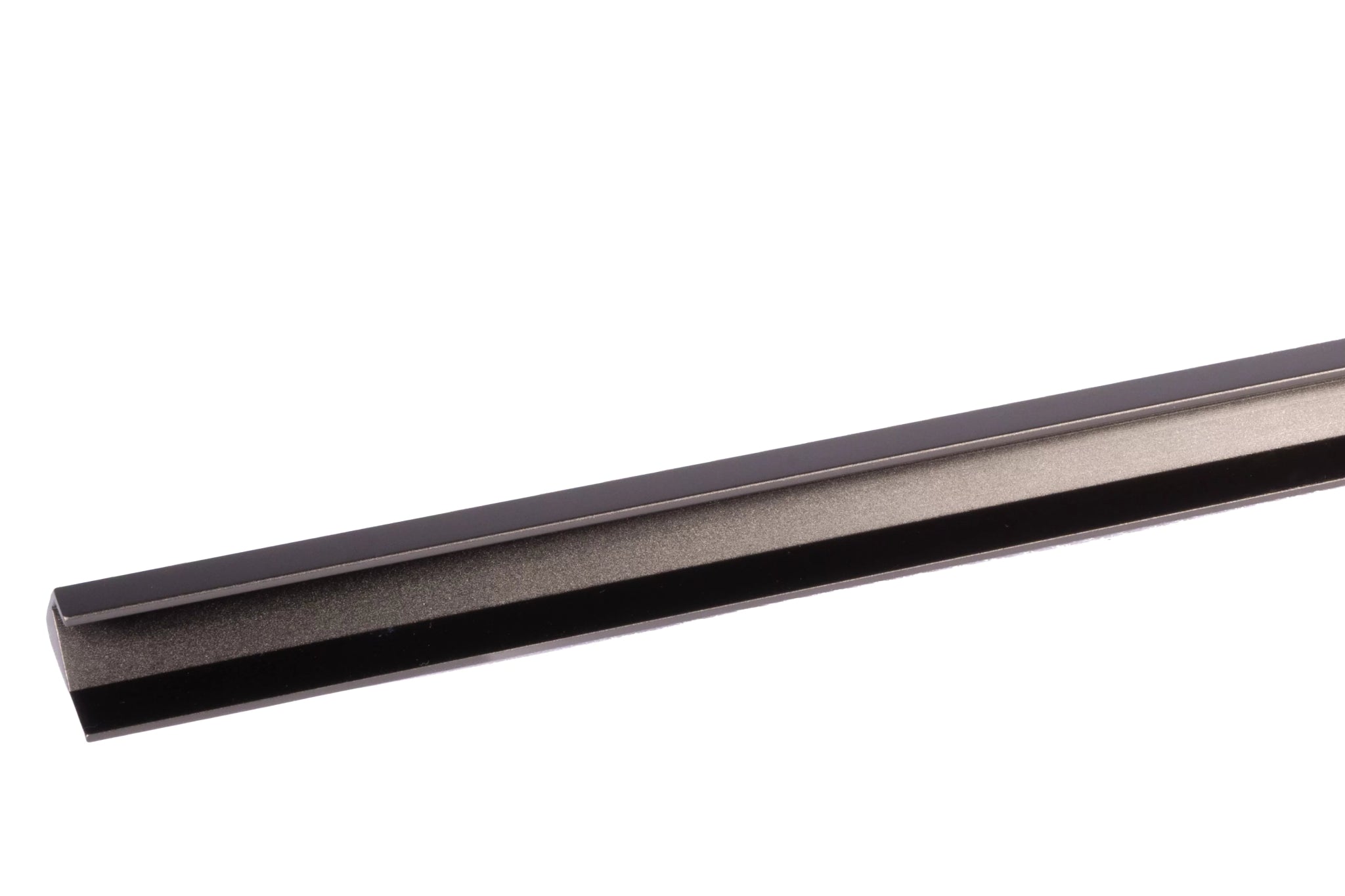 Elara handle AL-0009, grey aluminum, L1100mm CC960mm, brushed finish, for kitchen drawers & wardrobes by Mantara
