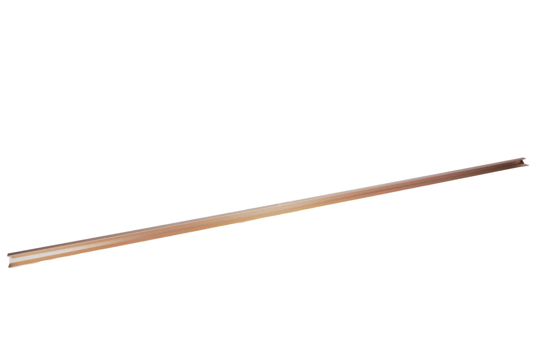 The Mantara AL-0009 Elara Handle is a modern aluminium handle in rose gold with a brushed finish, perfect for kitchens and cabinets.