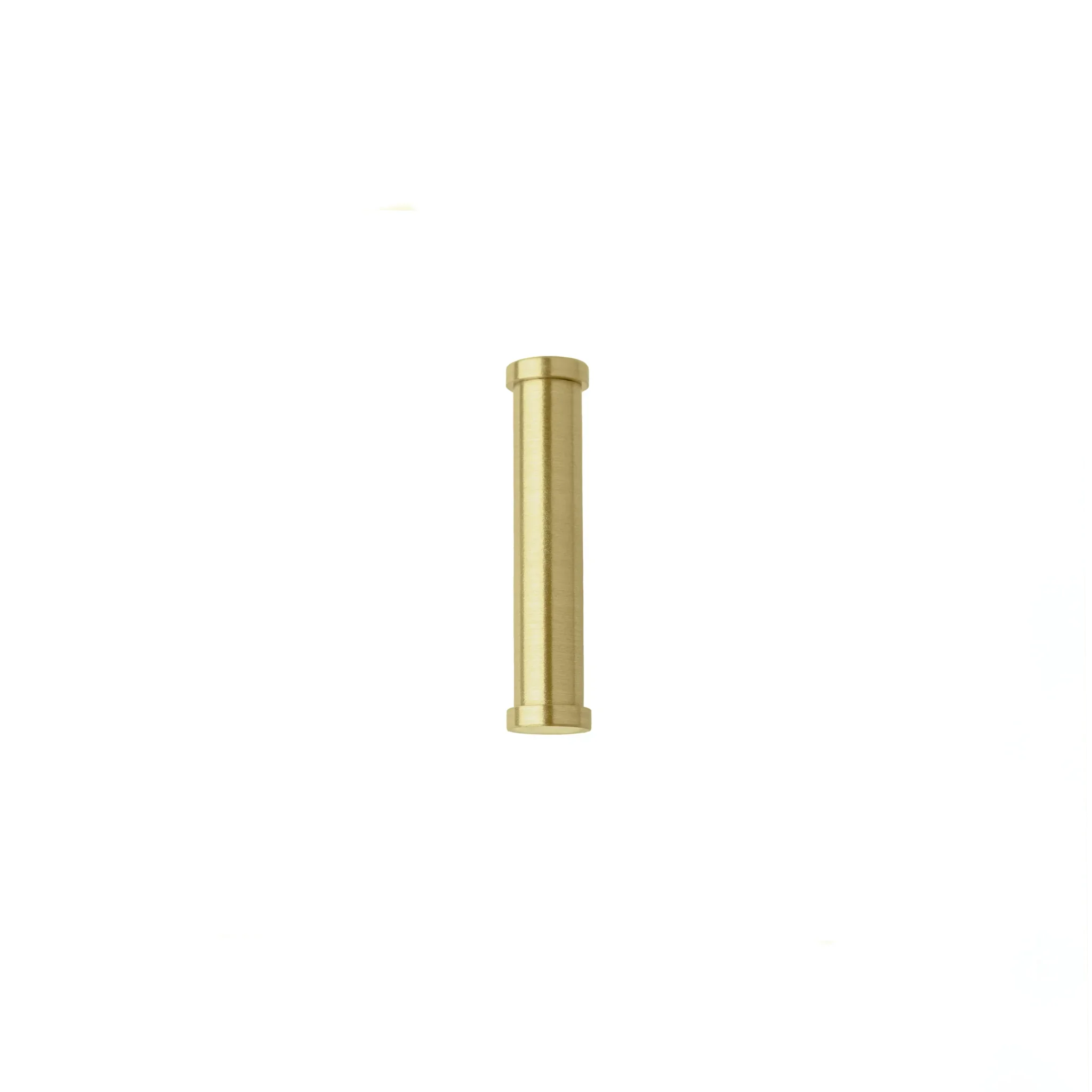 Mantara Eleanora Handle B-0058 is a modern solid brass handle in brushed gold, ideal for cabinets, doors, and wardrobes.