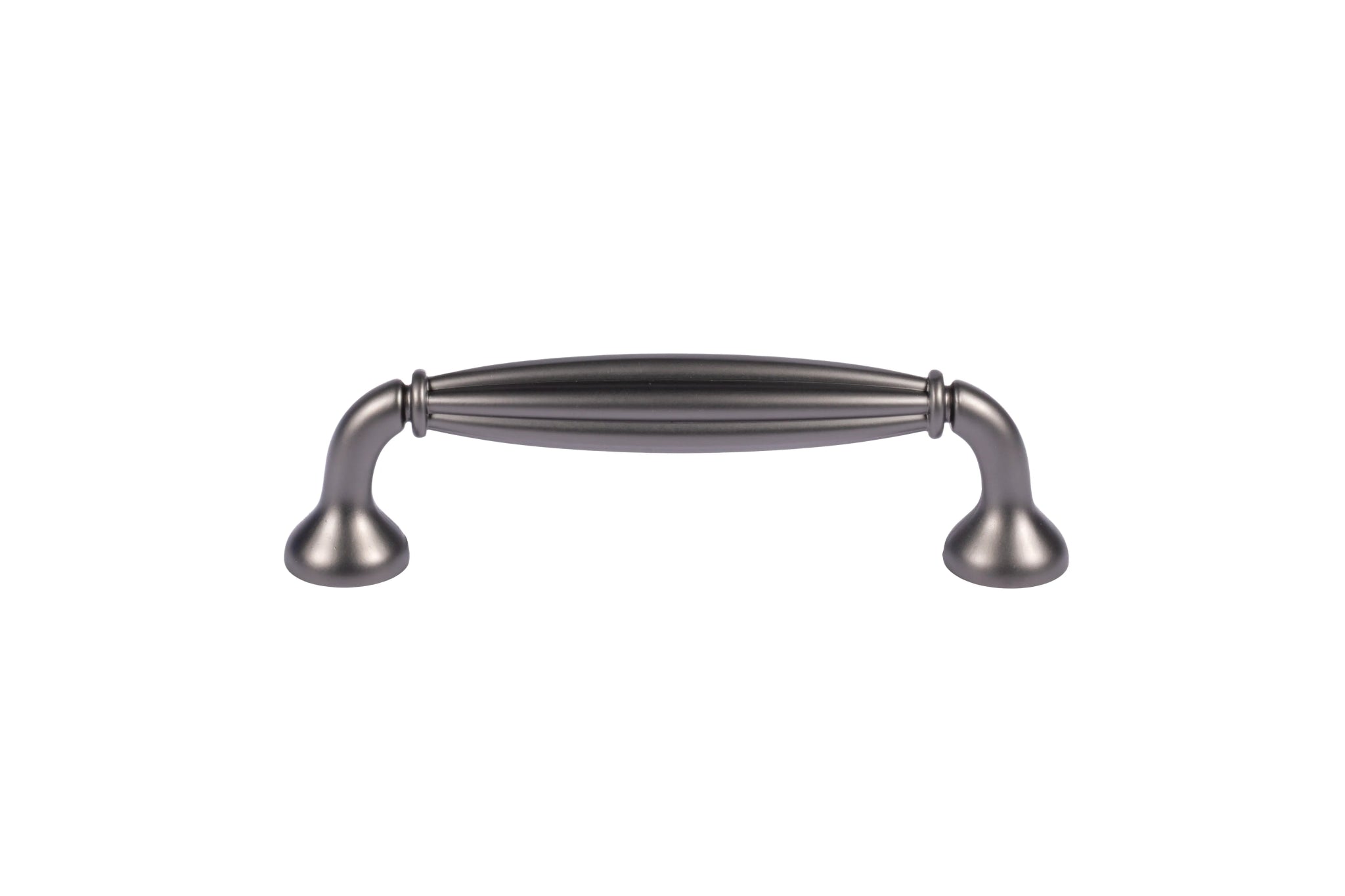 Mantara Empress Handle Z-0022 is a modern zinc alloy handle in brushed black finish, ideal for kitchen drawers, dresser drawers.