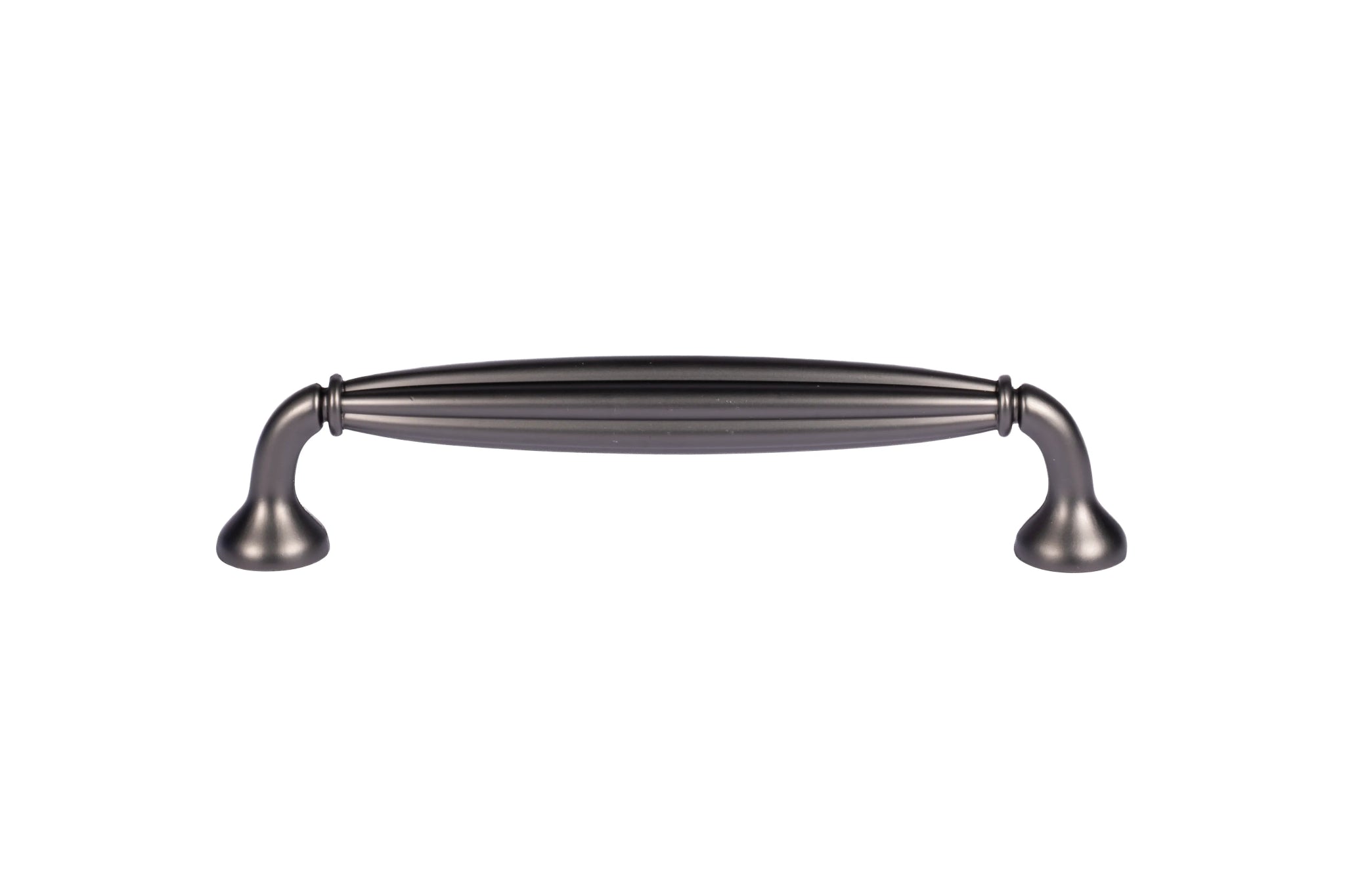 Mantara Empress Handle Z-0022 is a modern zinc alloy handle in brushed black finish, ideal for kitchen drawers, dresser drawers.