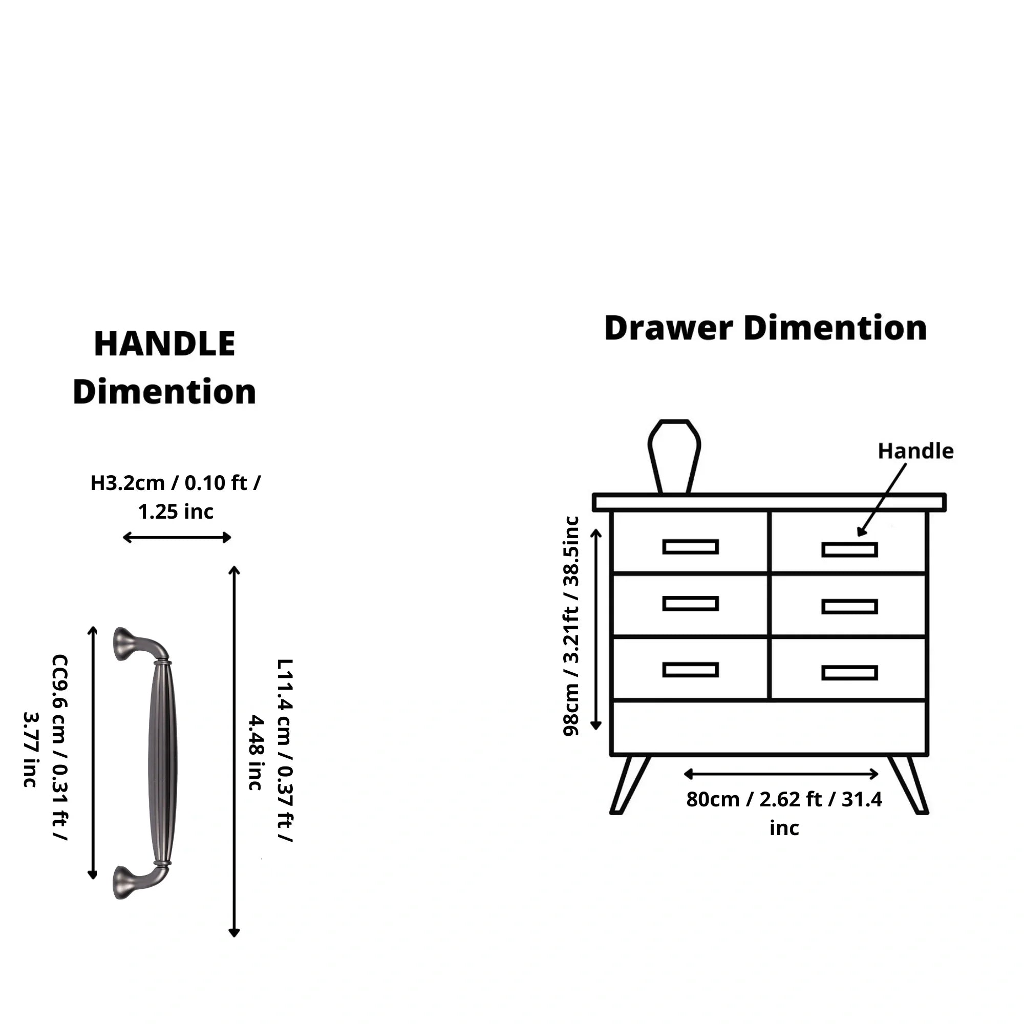 Mantara Empress Handle Z-0022 is a modern zinc alloy handle in brushed black finish, ideal for kitchen drawers, dresser drawers.