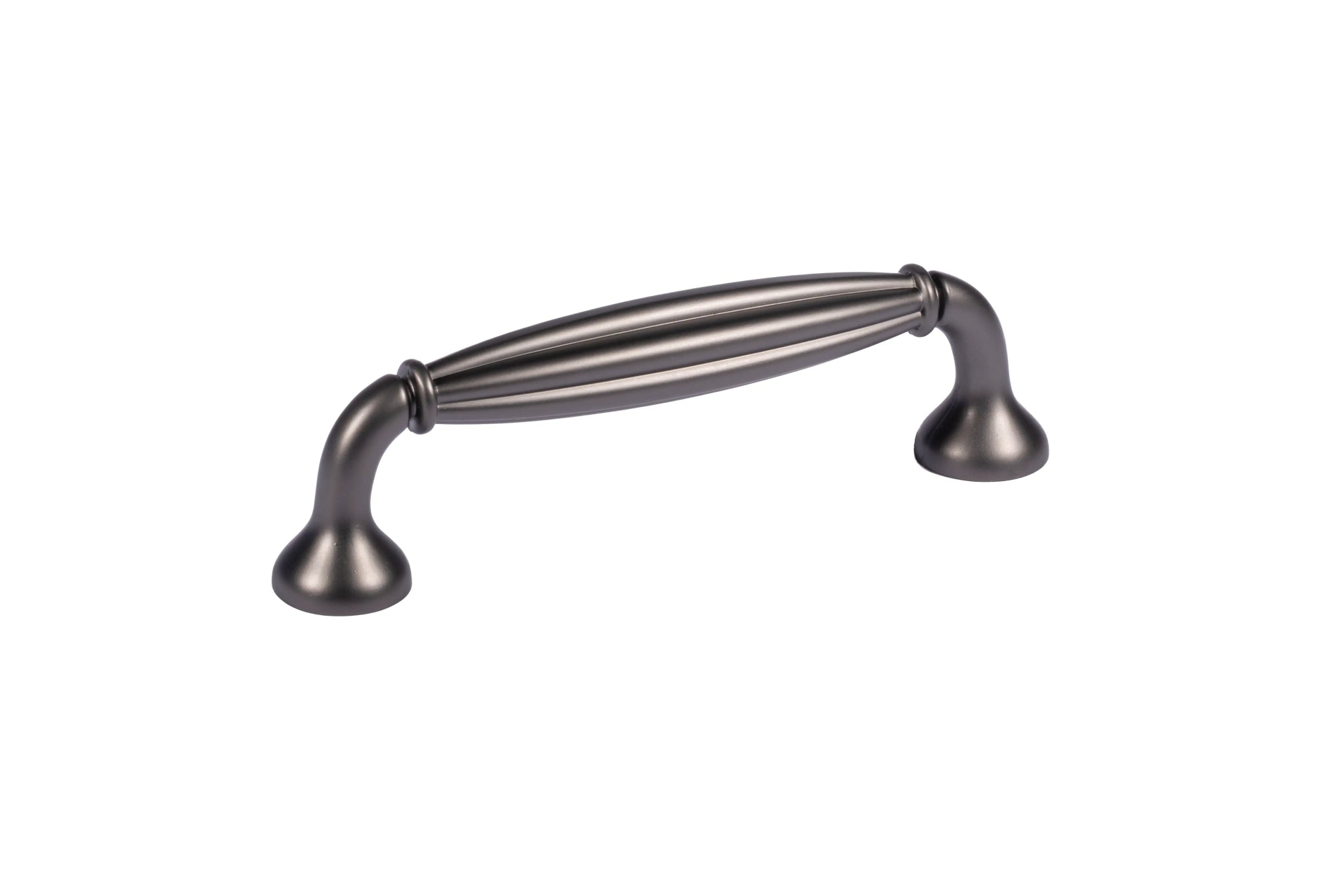 Mantara Empress Handle Z-0022 is a modern zinc alloy handle in brushed black finish, ideal for kitchen drawers, dresser drawers.