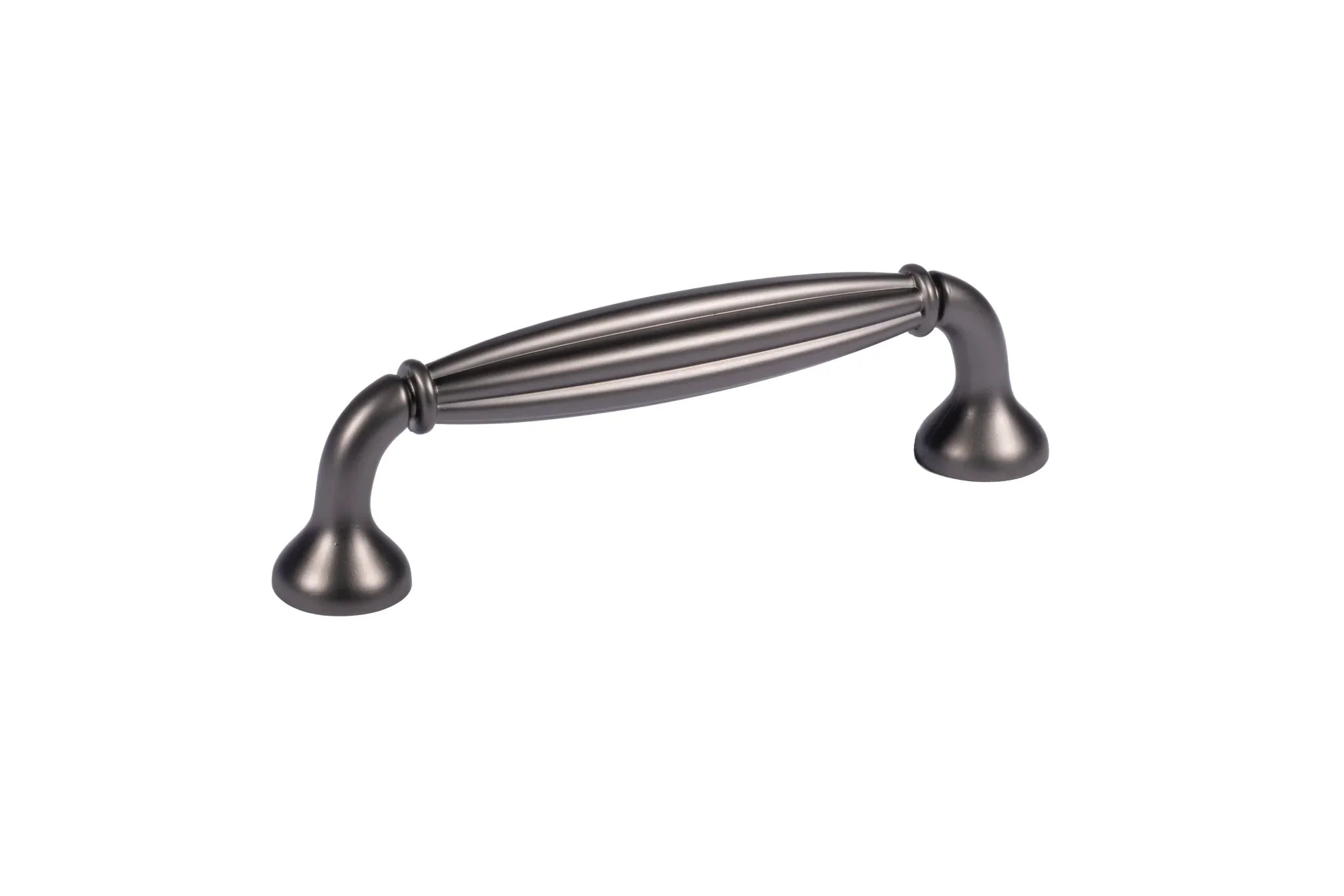 Mantara Empress Handle Z-0022 is a modern zinc alloy handle in brushed black finish, ideal for kitchen drawers, dresser drawers.