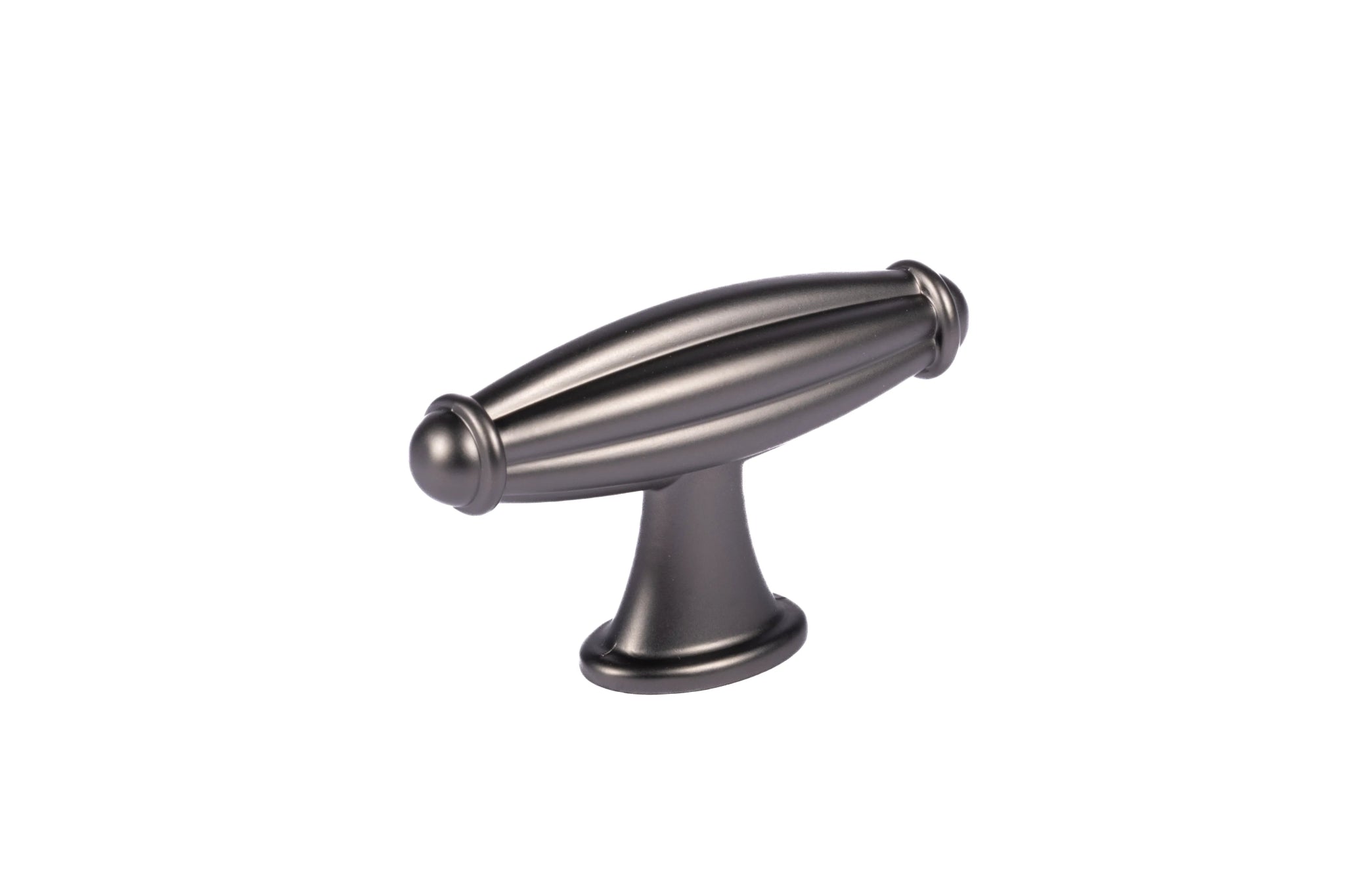 Mantara Empress Handle Z-0022 is a modern zinc alloy handle in brushed black finish, ideal for kitchen drawers, dresser drawers.
