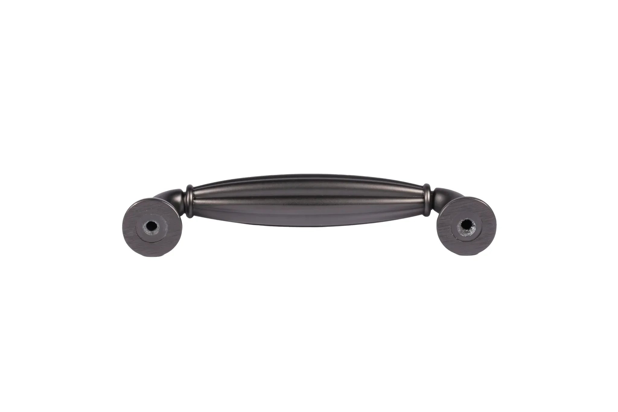 Mantara Empress Handle Z-0022 is a modern zinc alloy handle in brushed black finish, ideal for kitchen drawers, dresser drawers.