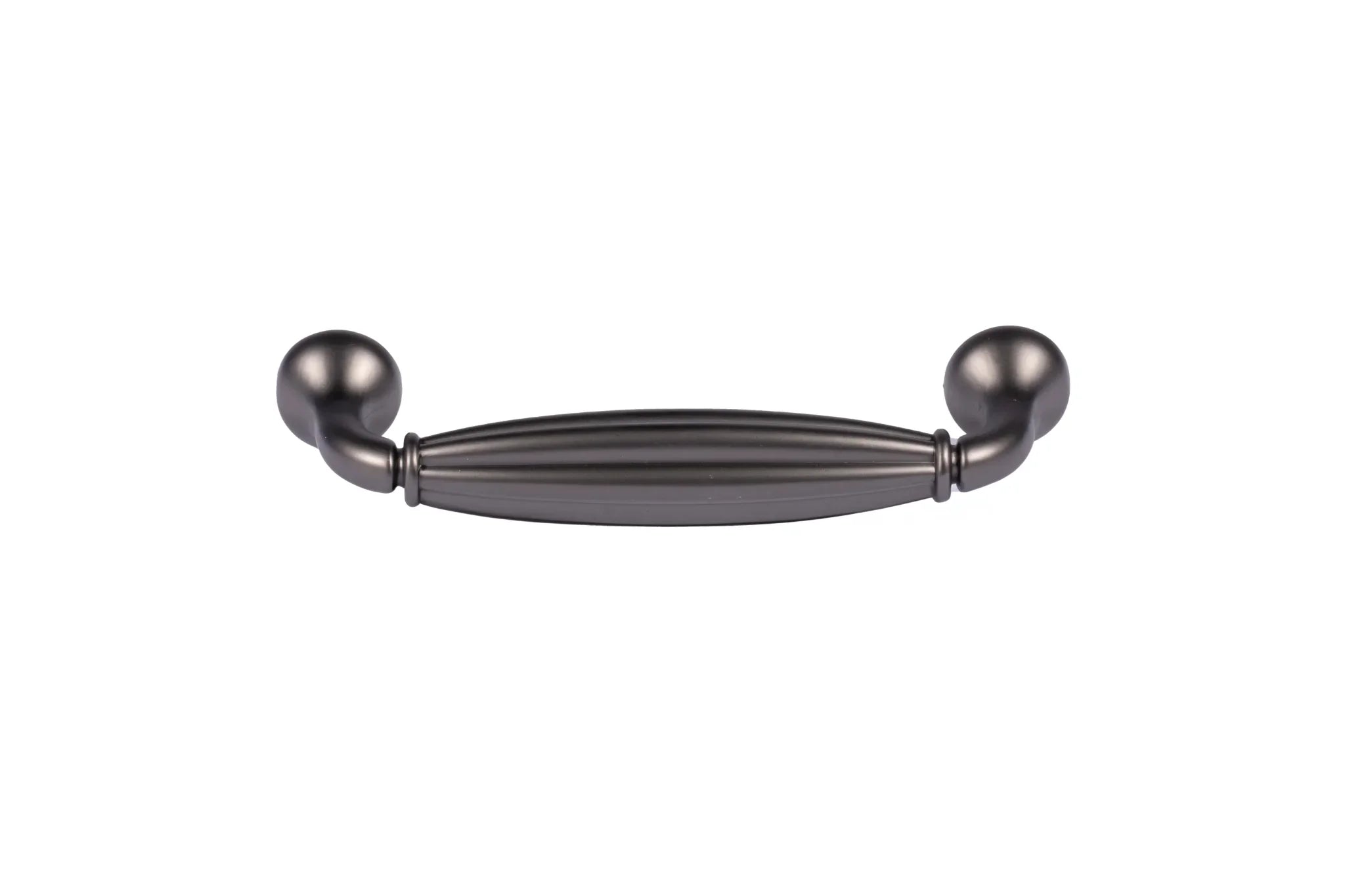Mantara Empress Handle Z-0022 is a modern zinc alloy handle in brushed black finish, ideal for kitchen drawers, dresser drawers.