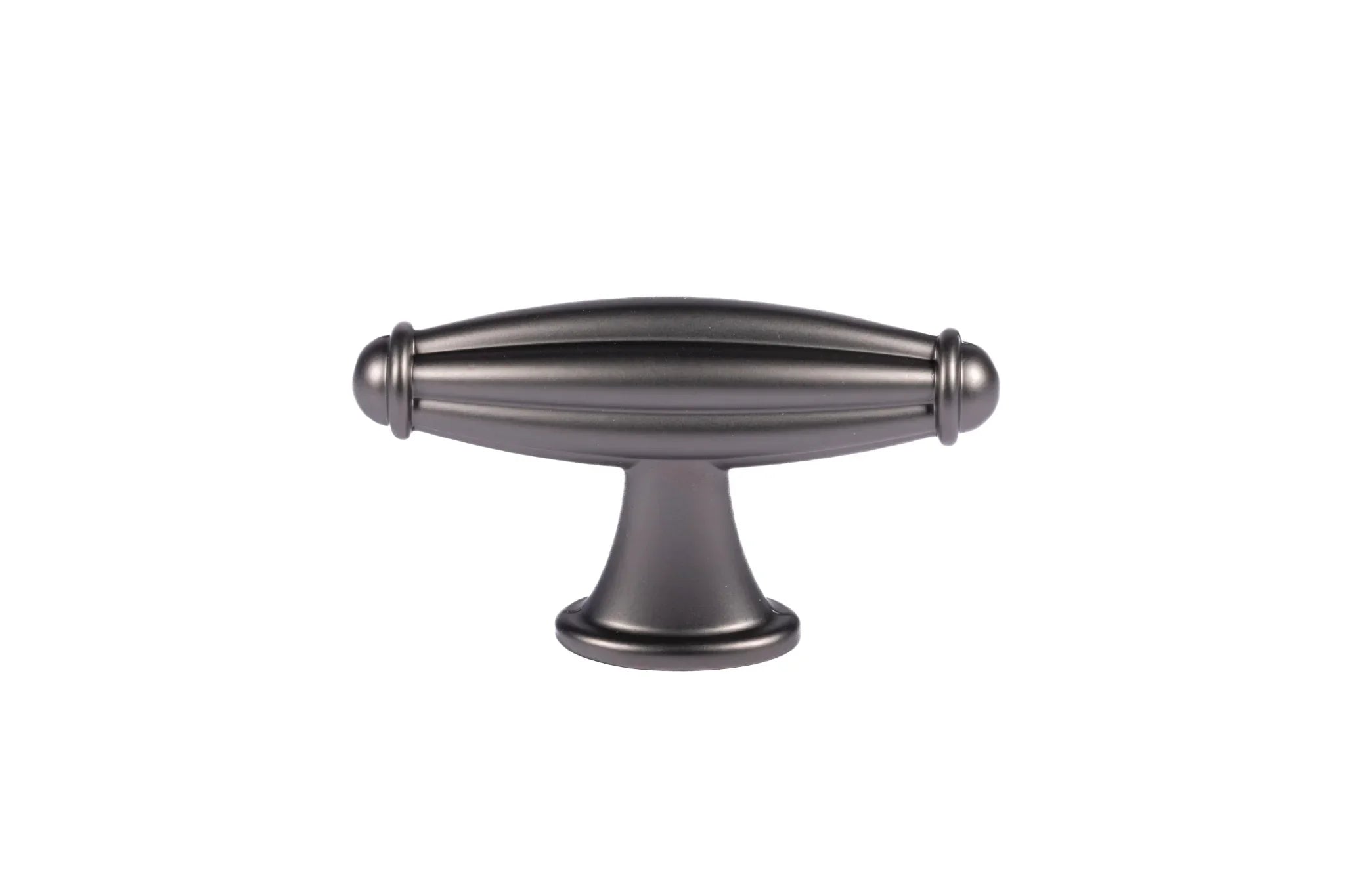 Mantara Empress Handle Z-0022 is a modern zinc alloy handle in brushed black finish, ideal for kitchen drawers, dresser drawers.