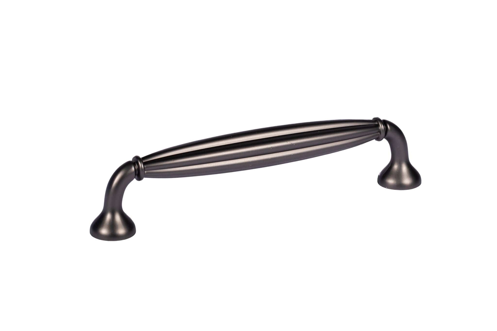 Mantara Empress Handle Z-0022 is a modern zinc alloy handle in brushed black finish, ideal for kitchen drawers, dresser drawers.