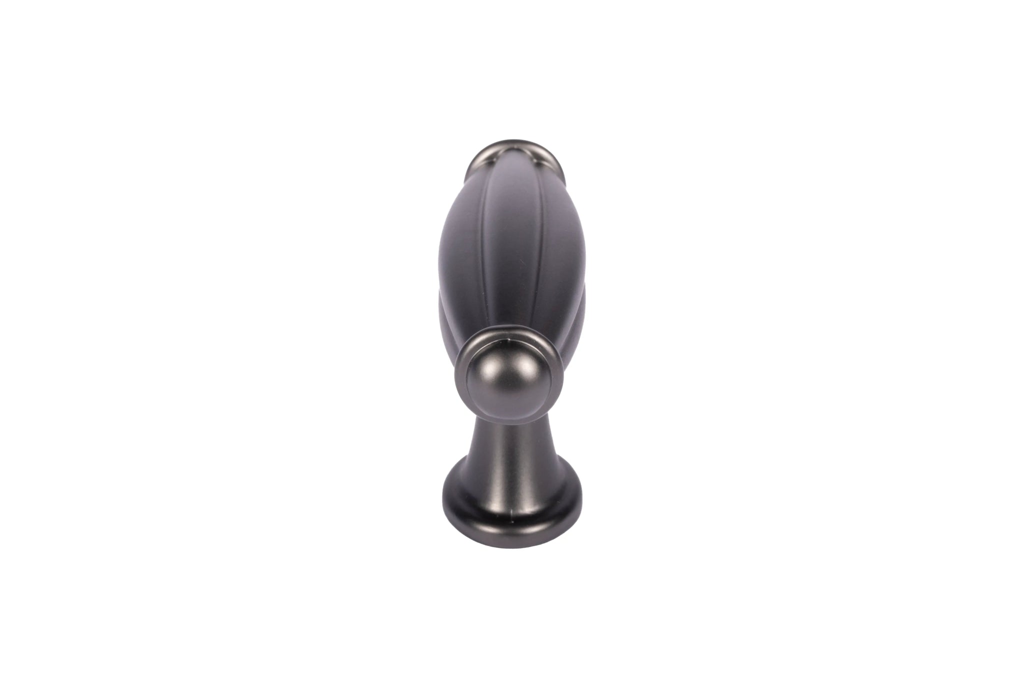 Mantara Empress Handle Z-0022 is a modern zinc alloy handle in brushed black finish, ideal for kitchen drawers, dresser drawers.