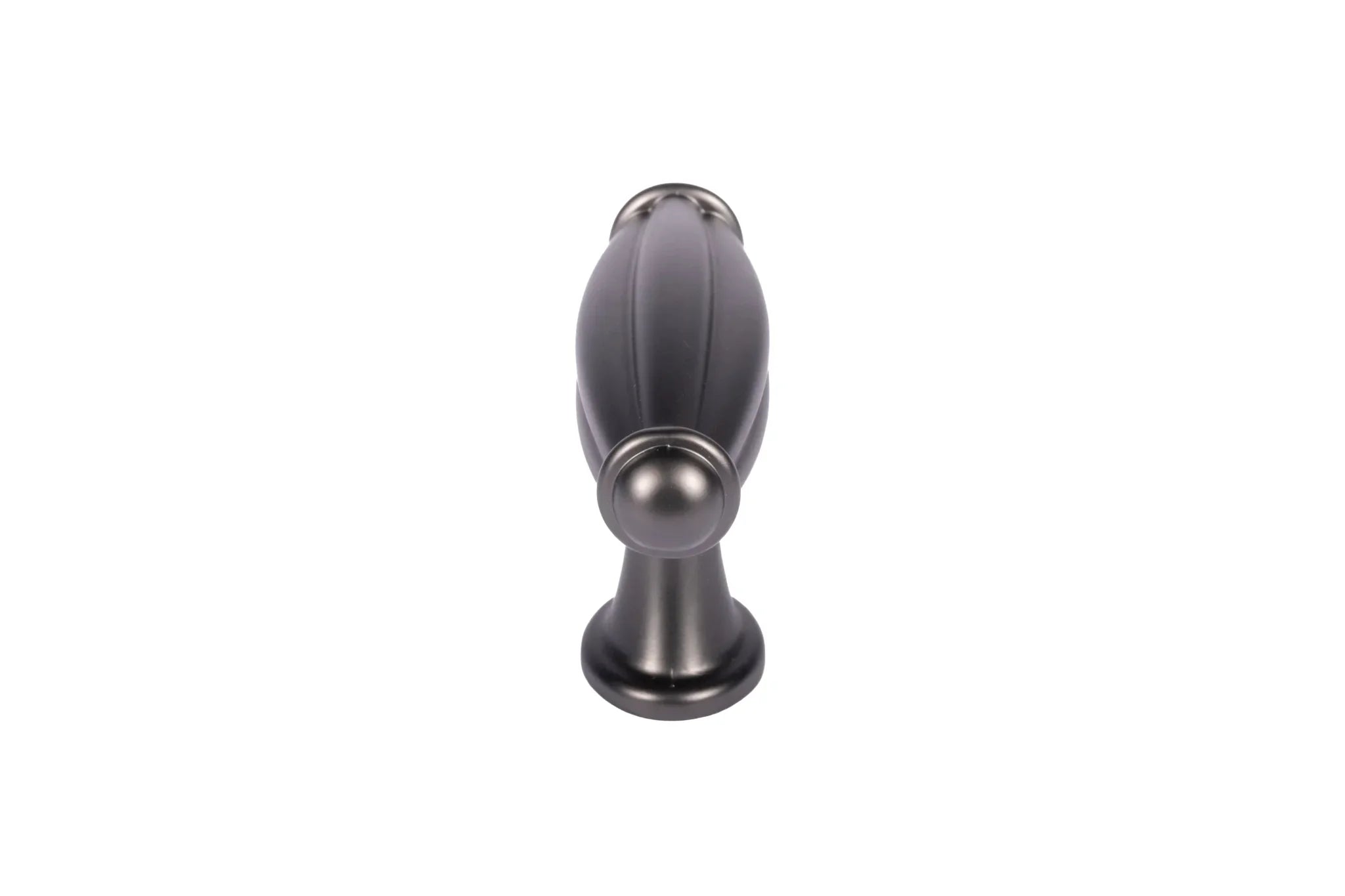 Mantara Empress Handle Z-0022 is a modern zinc alloy handle in brushed black finish, ideal for kitchen drawers, dresser drawers.