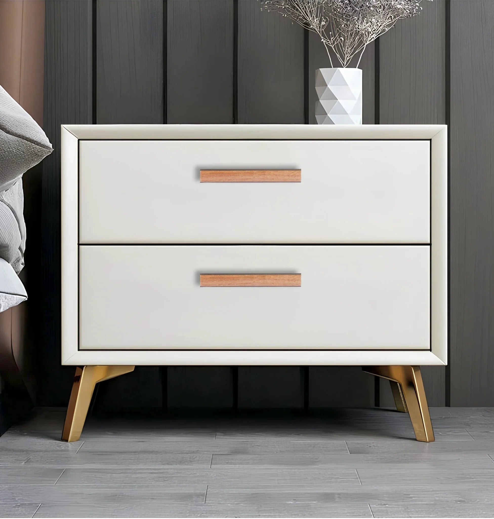 Mantara Esha Handle W-0016 is a modern wood + aluminium handle in brown with brushed finish, ideal for drawers & cabinets.