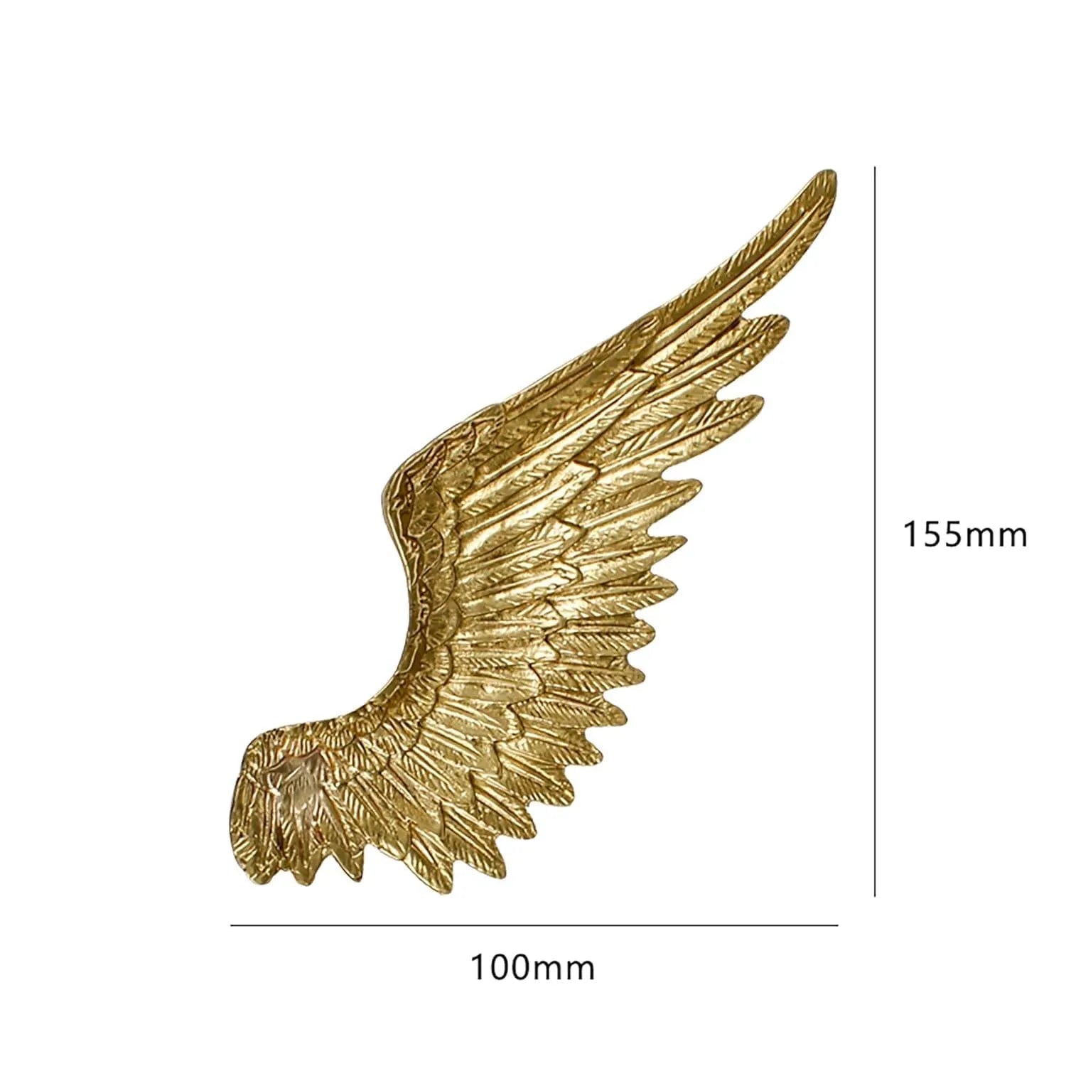Ethereal knob B-0017 in gold brass, L155mm CC96mm W100mm, for wardrobes & doors by Mantara