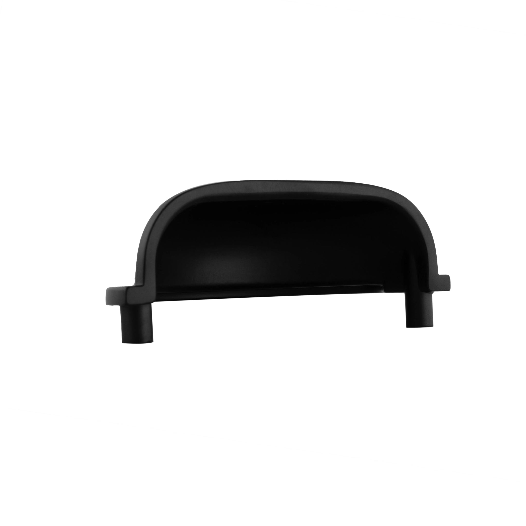 Mantara Exedra Pull Knob Matte Z-0003 is a modern zinc alloy knob in black, ideal for furniture and drawers.