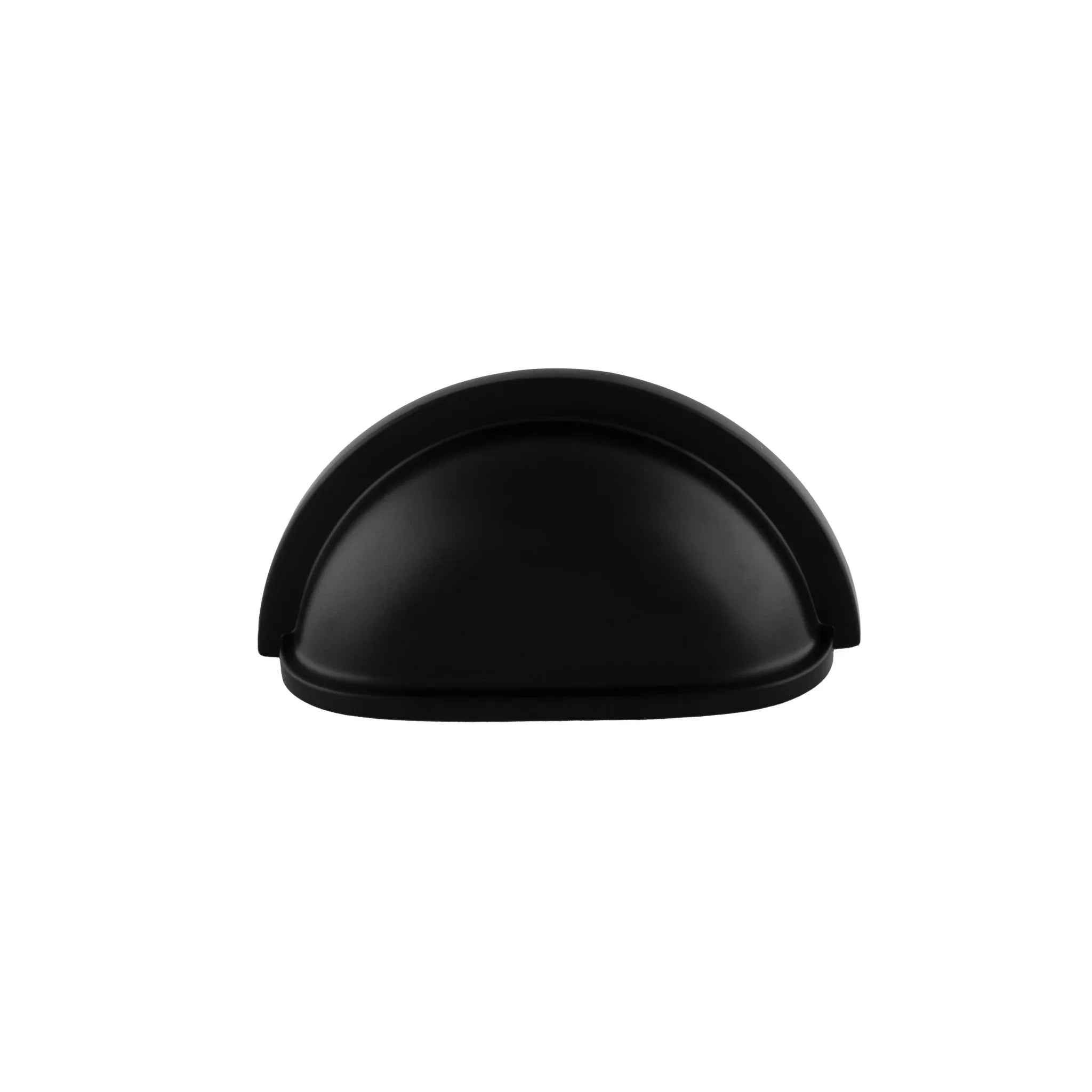 Mantara Exedra Pull Knob Matte Z-0003 is a modern zinc alloy knob in black, ideal for furniture and drawers.