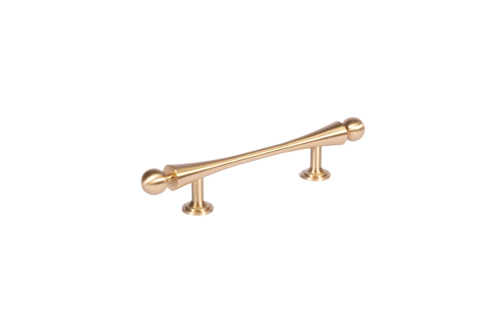 Mantara Felicity Handle B-0071 is a modern brass handle in brushed gold, ideal for wardrobes, doors, and furniture.