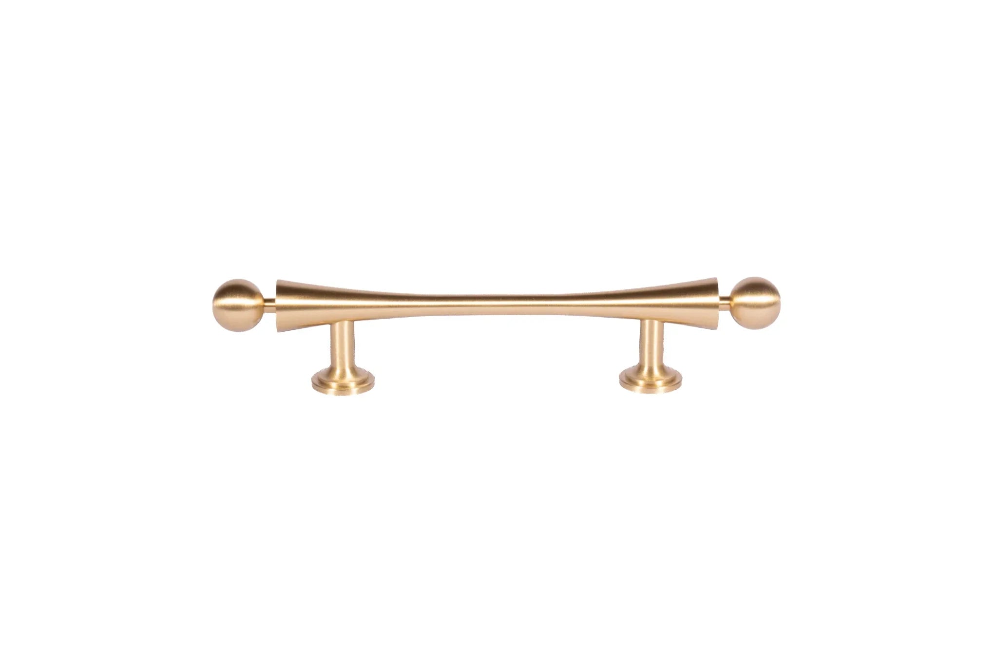 Mantara Felicity Handle B-0071 is a modern brass handle in brushed gold, ideal for wardrobes, doors, and furniture.