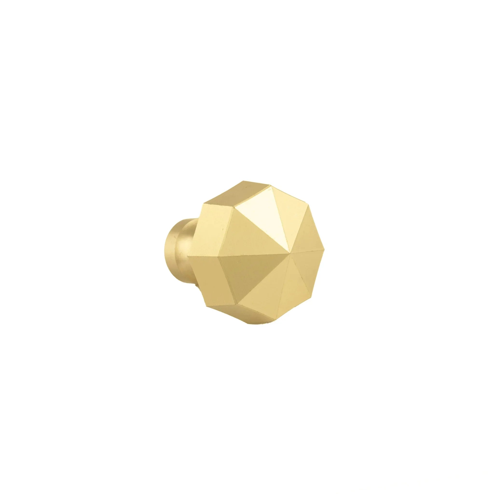 The Mantara B-0006 Fiore Knob is a modern brass knob in dark gold with a brushed finish, ideal for wardrobes, drawers, and cabinets.