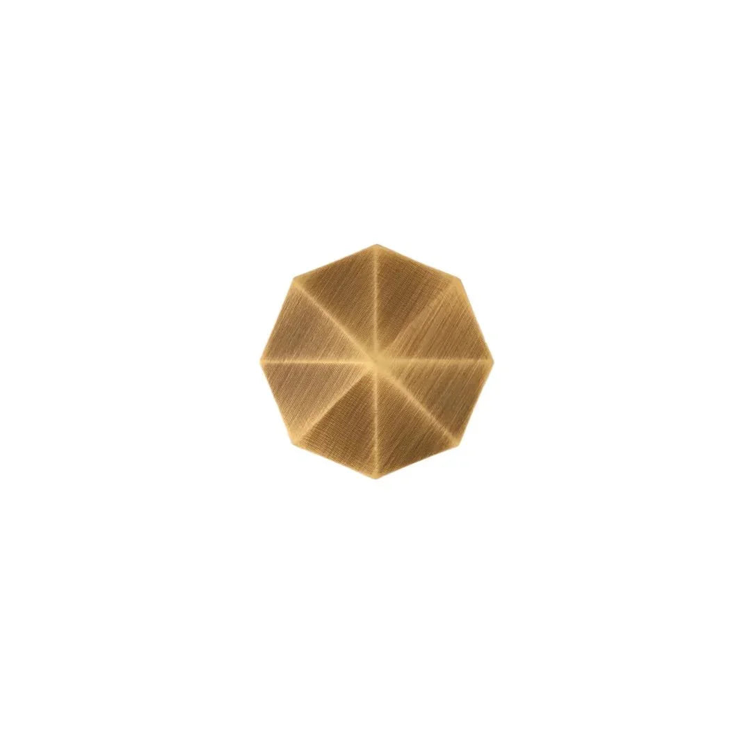 The Mantara B-0006 Fiore Knob is a modern brass knob in bronze with a brushed finish, ideal for wardrobes, drawers, and cabinets.