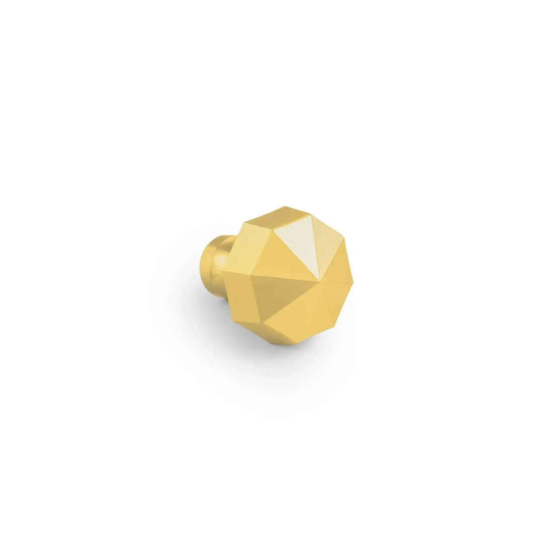 Fiore knob B-0006, dark gold brass, Dia35mm H30mm, brushed finish, for drawers & wardrobes by Mantara
