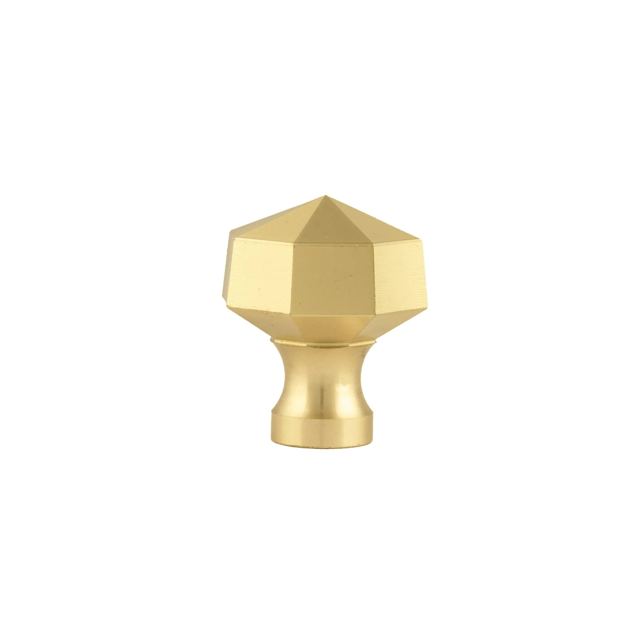 Fiore knob B-0006, dark gold brass, Dia35mm H30mm, brushed finish, for drawers & wardrobes by Mantara