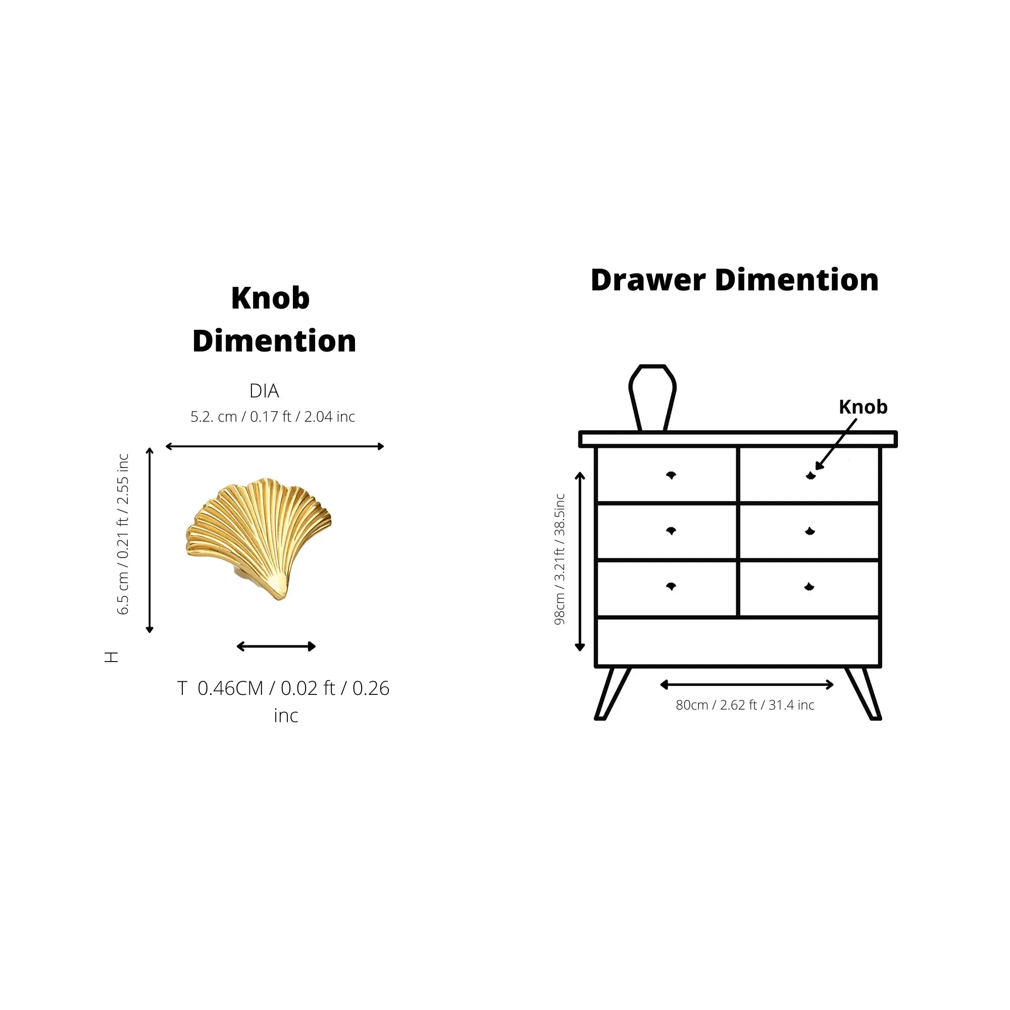 The Mantara B-0014 Floret Knob is a modern solid brass knob in brushed gold, ideal for doors, cabinets, and furniture.