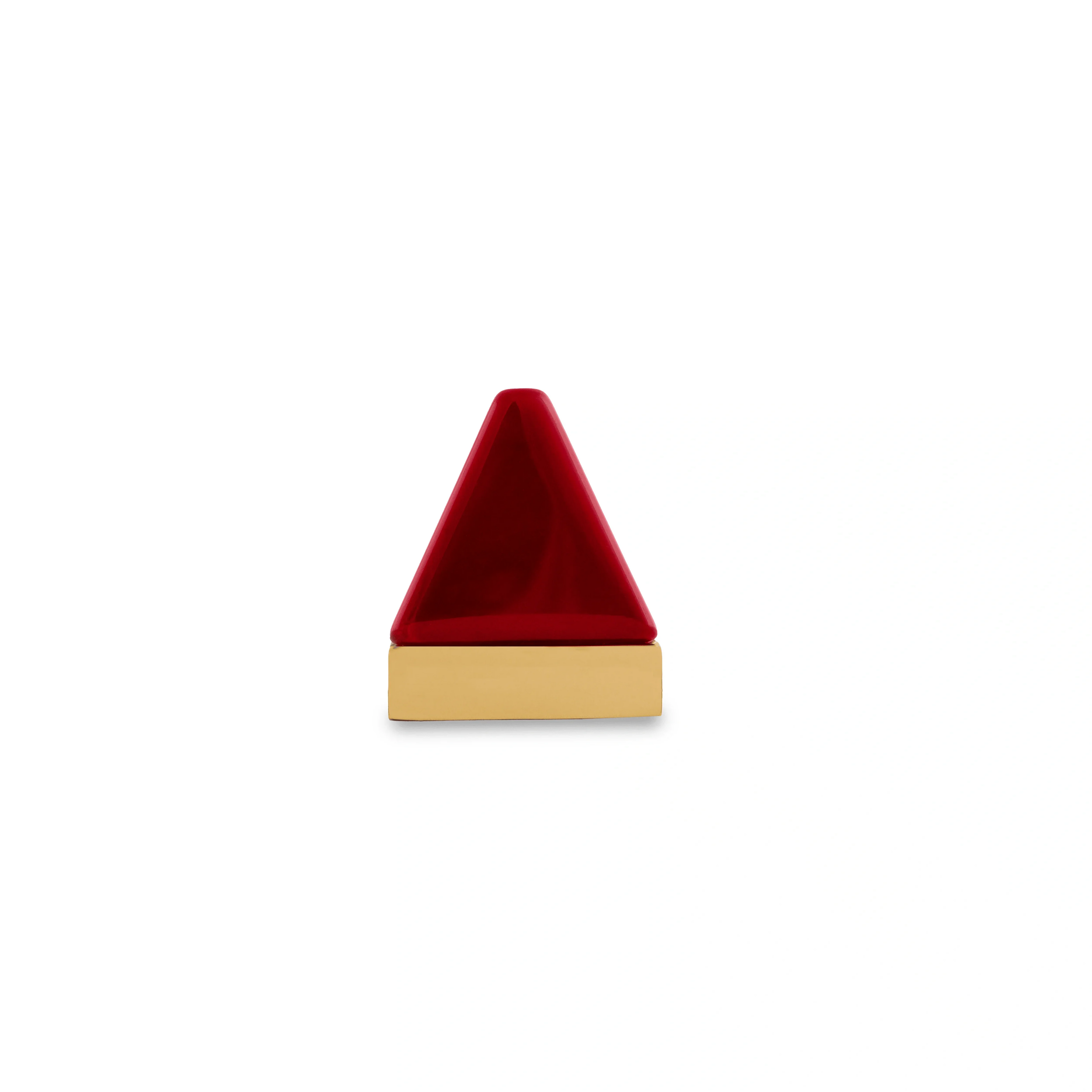 Mantara Gable Knob Z-0001 is a modern zinc alloy and agate knob in red ideal for cabinets and drawers.
