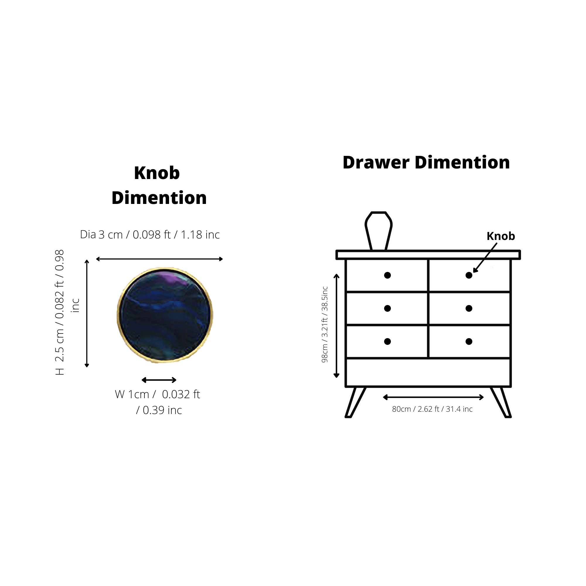 A‑0005 ring pull – matte black with brushed brass base, perfect for drawers, cabinets, wardrobes & side tables by MANTARA