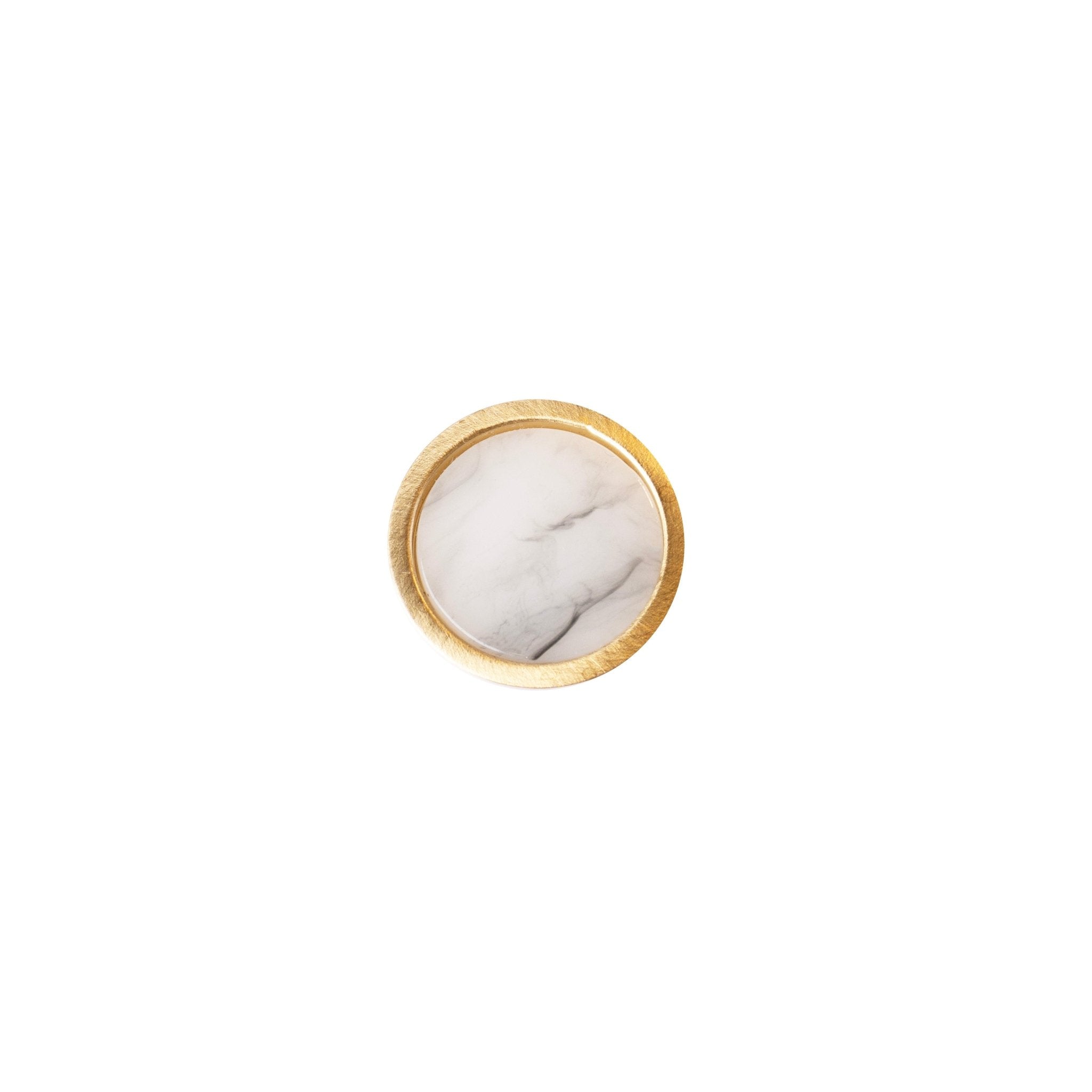 Gemstone Knob Knob 25mm / Green / Marble - M A N T A R A