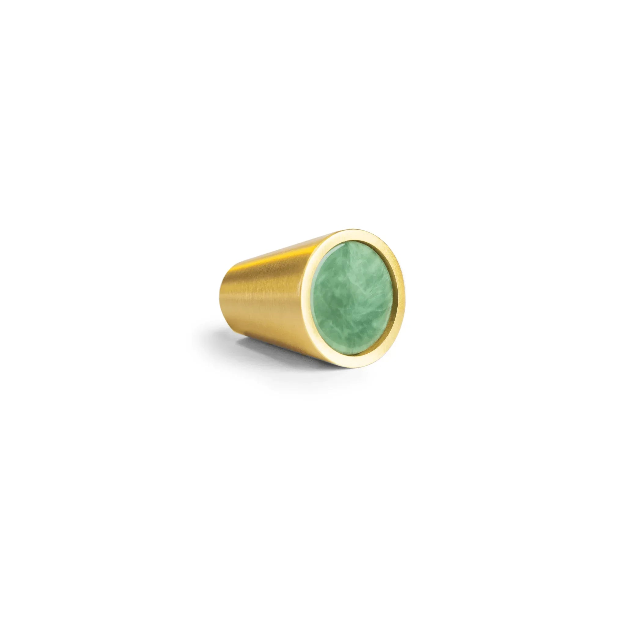 Mantara M-0006 gemstone knob marble knob with polished finish, ideal for kitchen, cabinet, and drawer use.