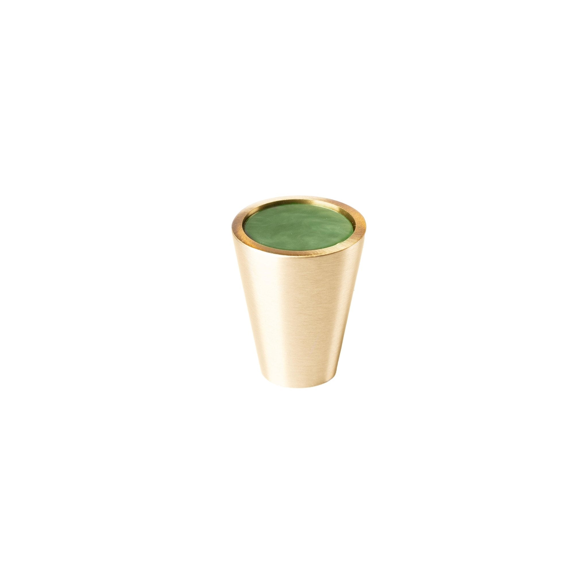 Gemstone Knob Knob 25mm / Green / Marble - M A N T A R A