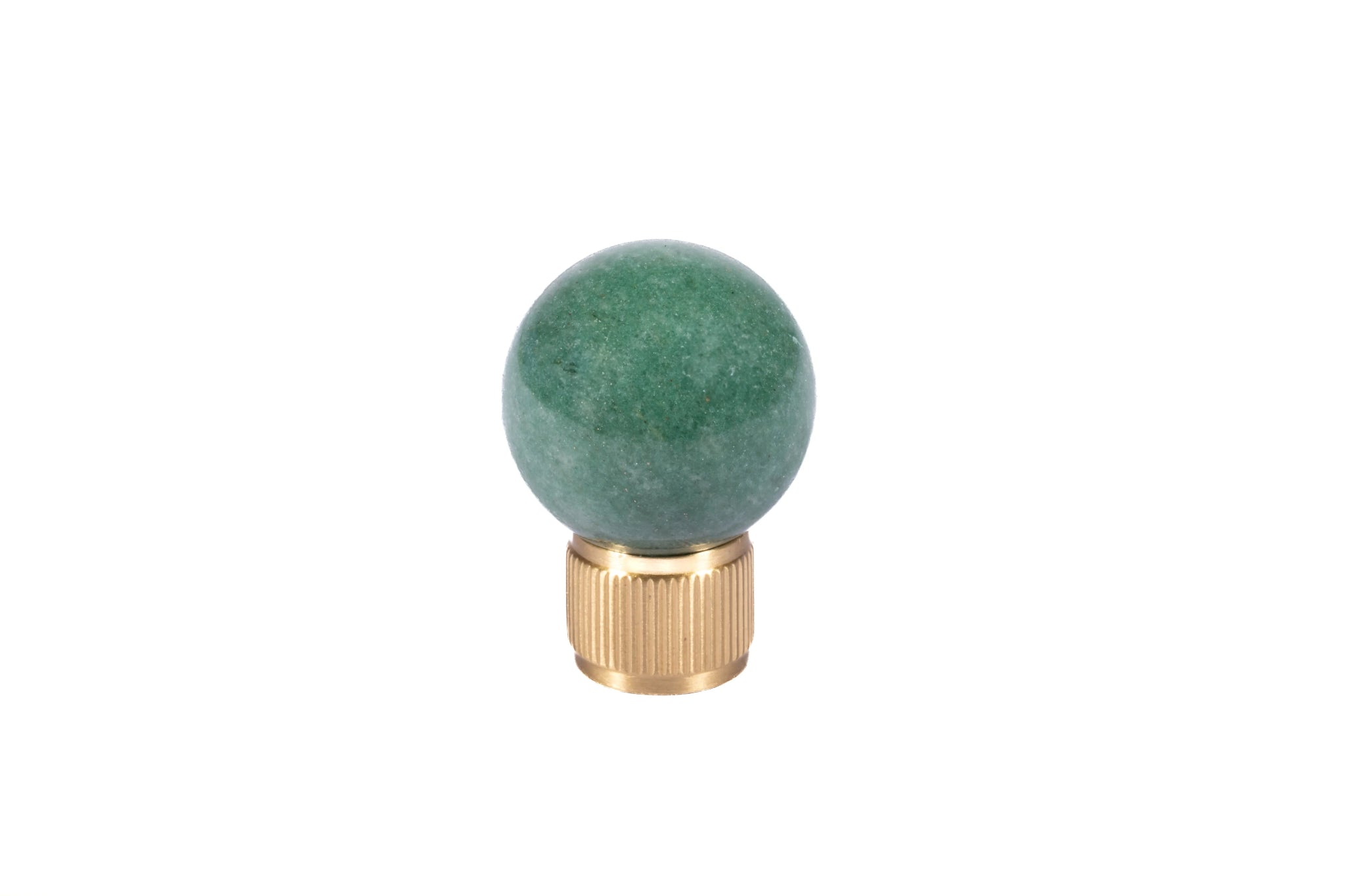 The Mantara C-0028 Geodelle Knob is a modern crystal knob in green, perfect for drawers, cabinets, and wardrobes.
