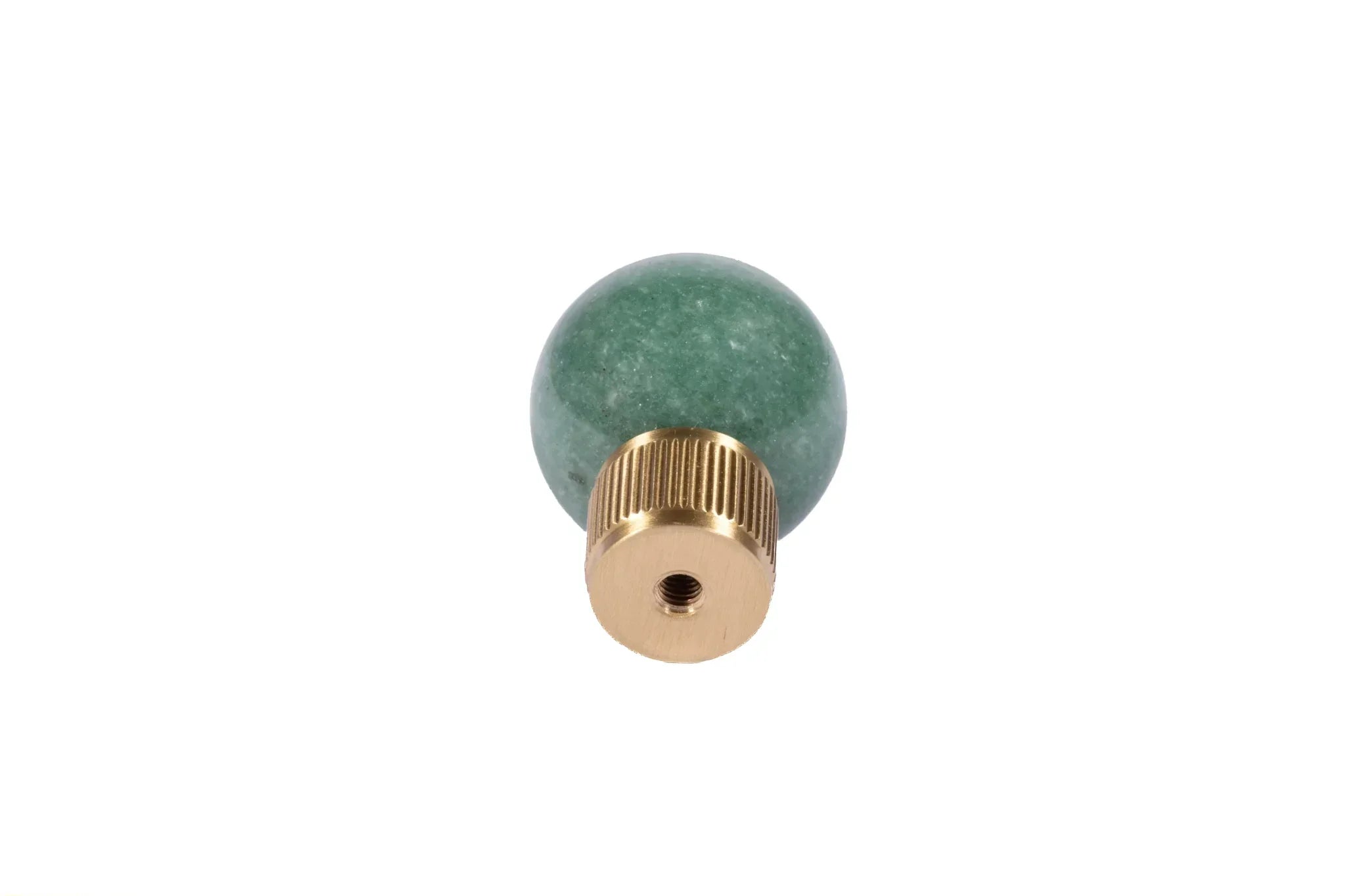 The Mantara C-0028 Geodelle Knob is a modern crystal knob in green, perfect for drawers, cabinets, and wardrobes.